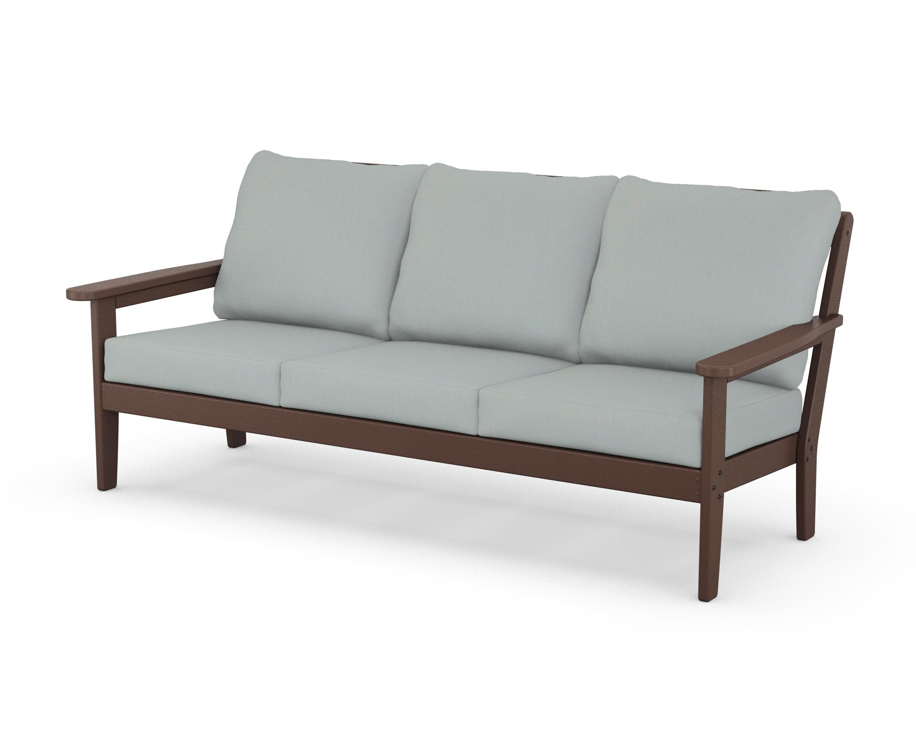 Cottage Deep Seating Sofa in Mahogany / Spa