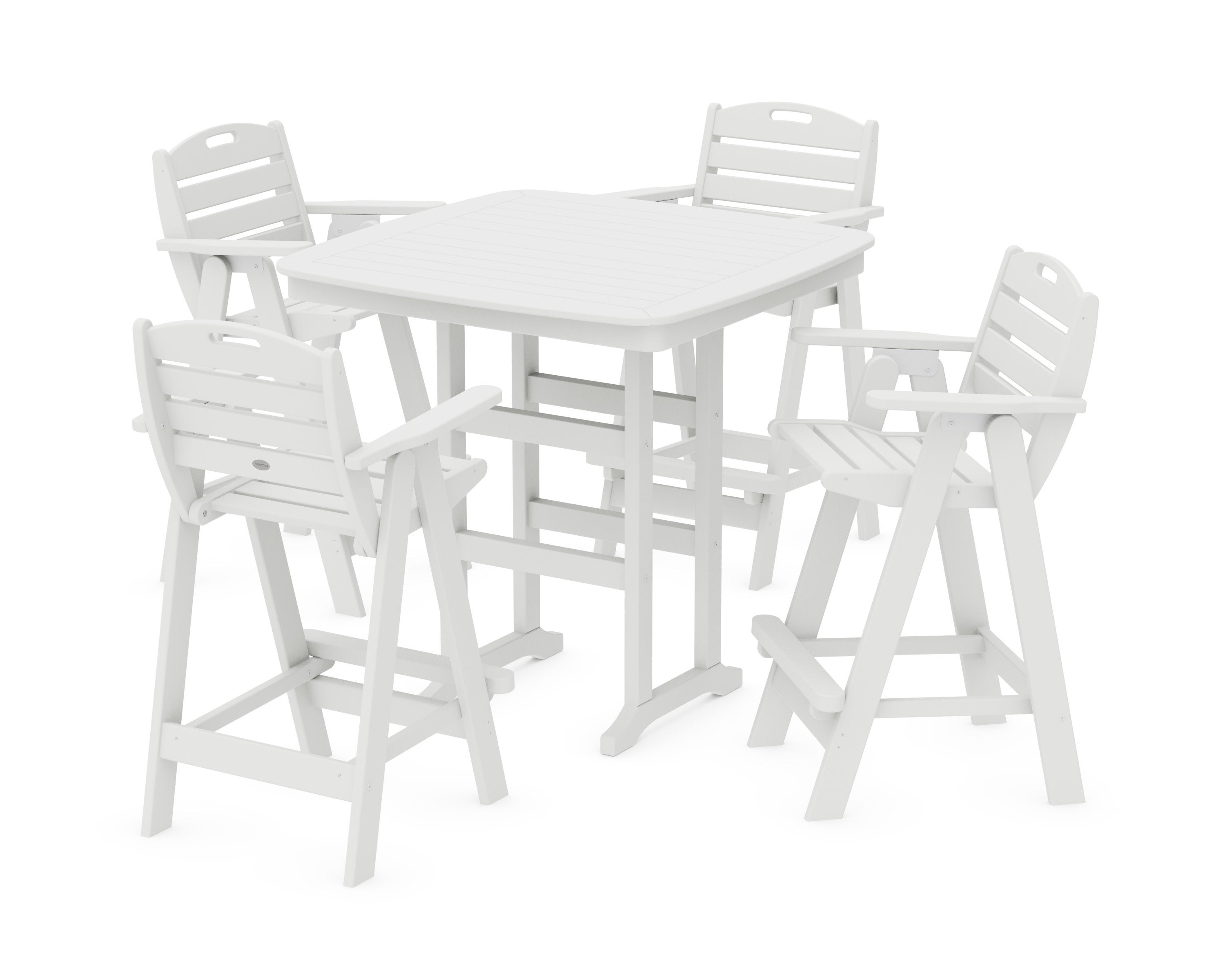 Nautical 5-Piece Bar Set in White