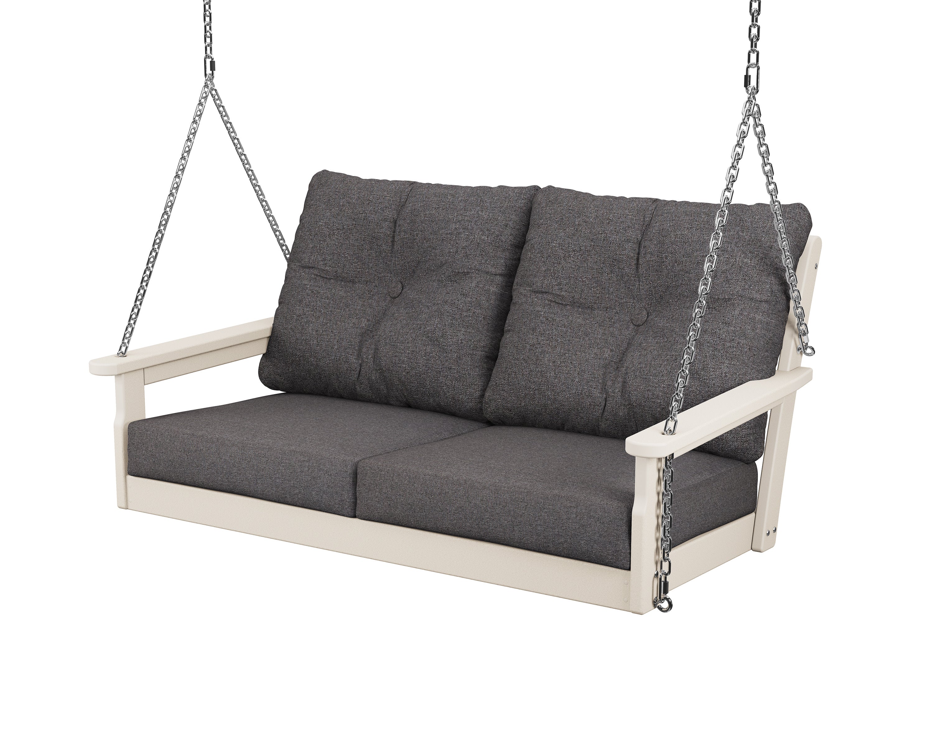 Vineyard Deep Seating Swing in Sand / Ash Charcoal