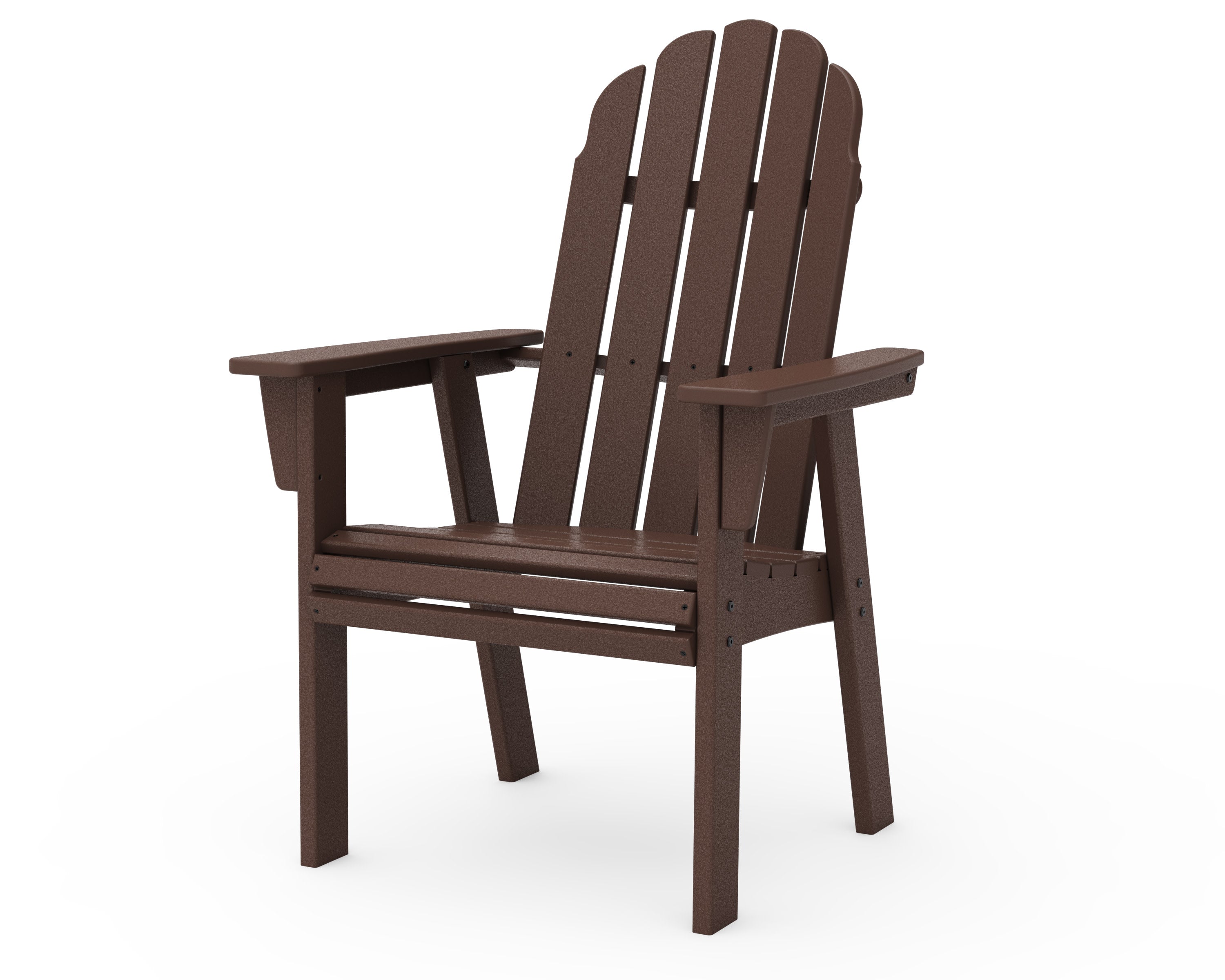 Vineyard Curveback Adirondack Dining Chair in Mahogany