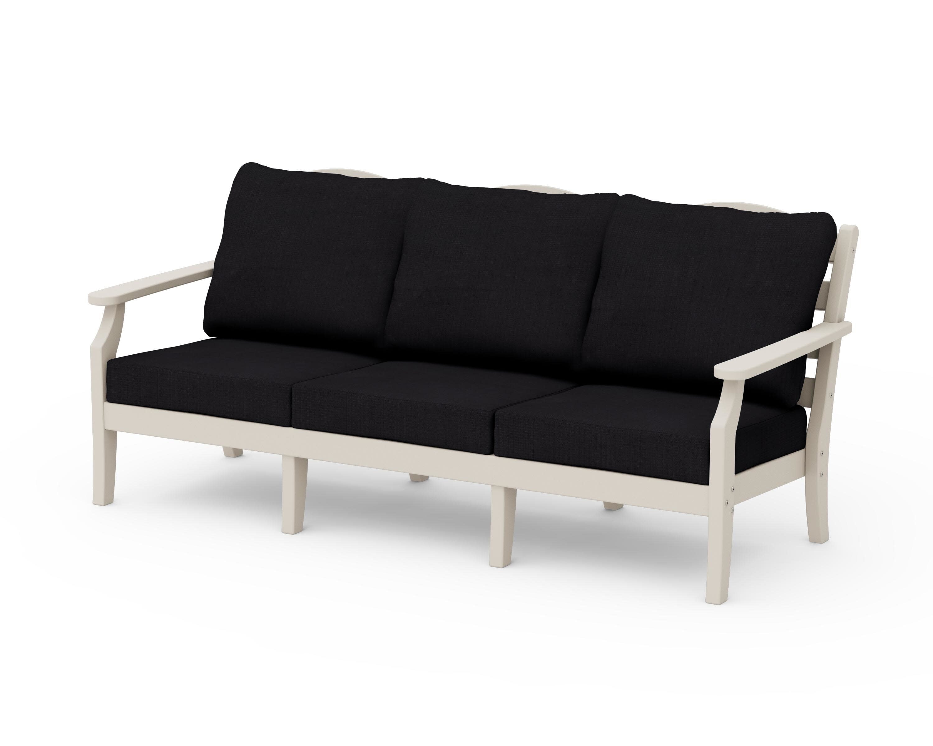 Savannah Deep Seating Sofa in Sand / Midnight Linen