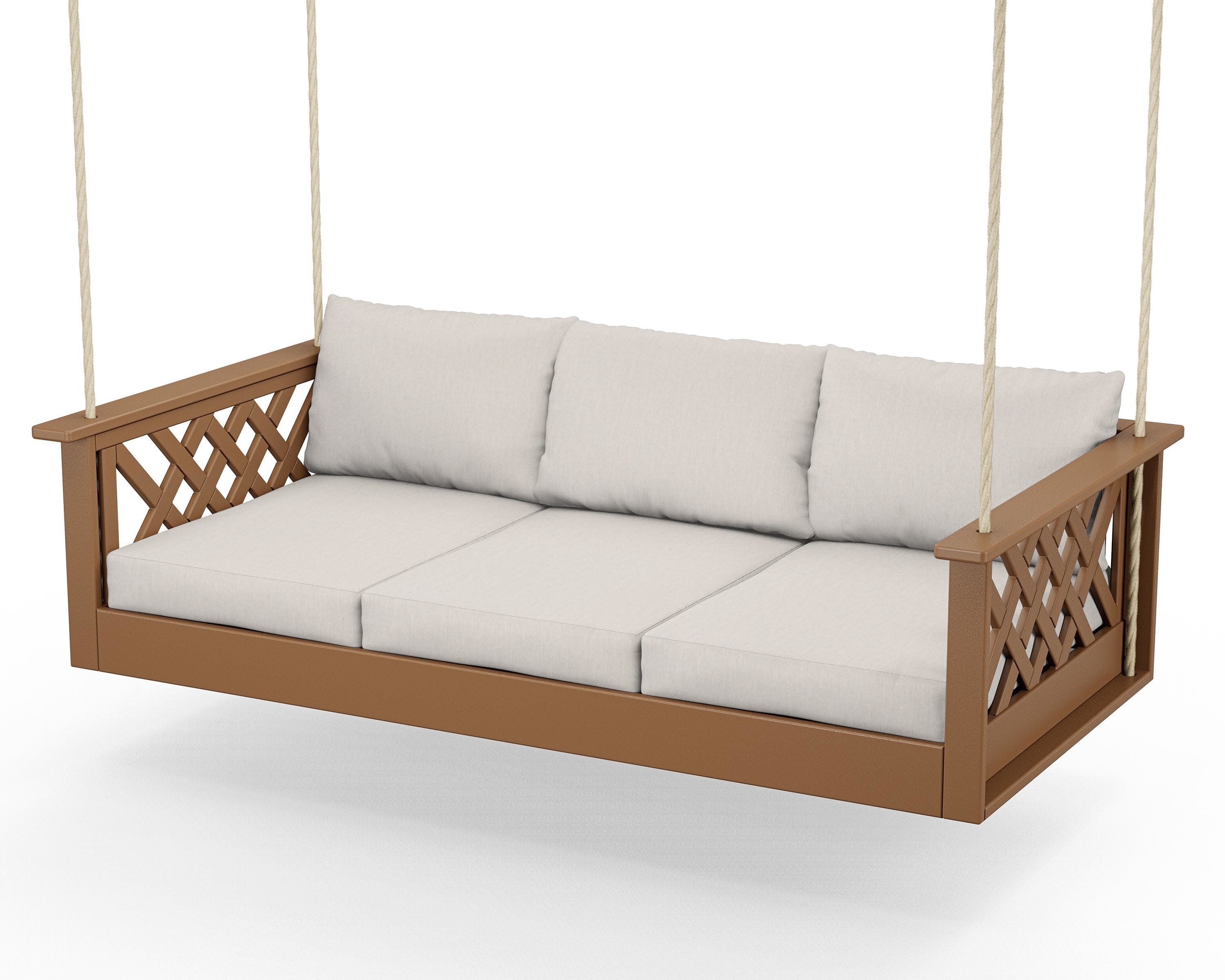 Wovendale Daybed Swing in Teak / Cast Ash