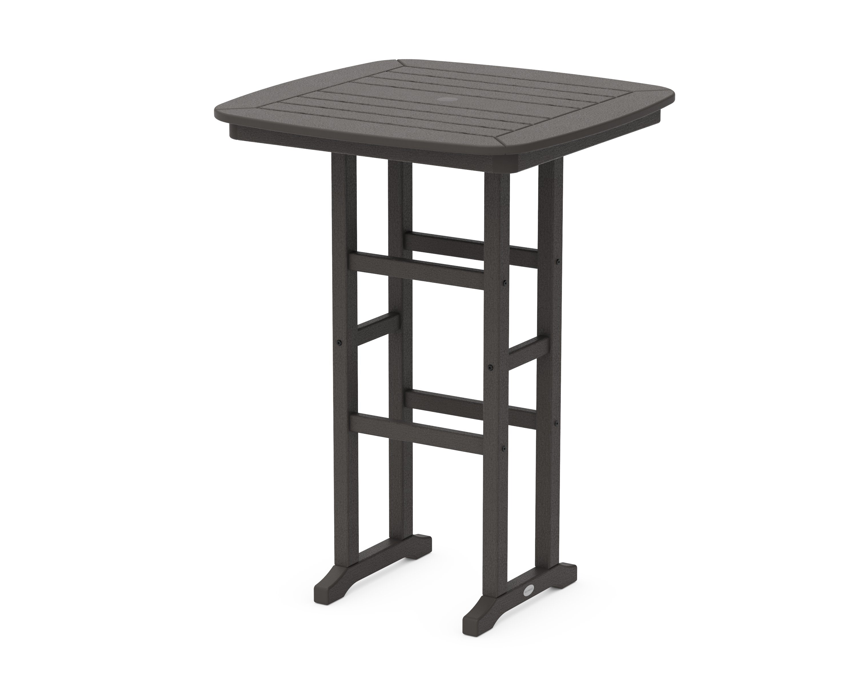 Nautical 31" Bar Table in Vintage Coffee