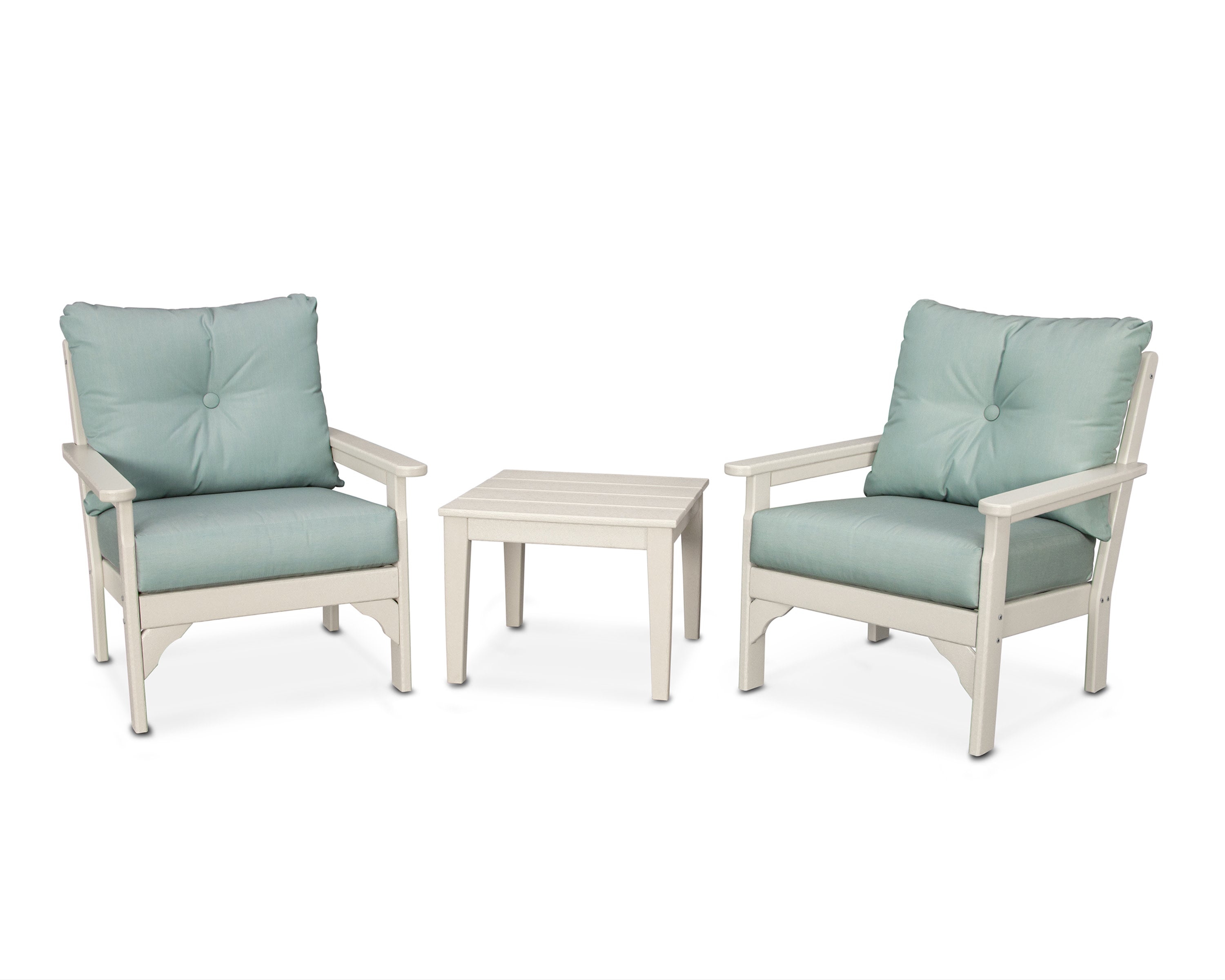Vineyard 3-Piece Deep Seating Set in Sand / Spa