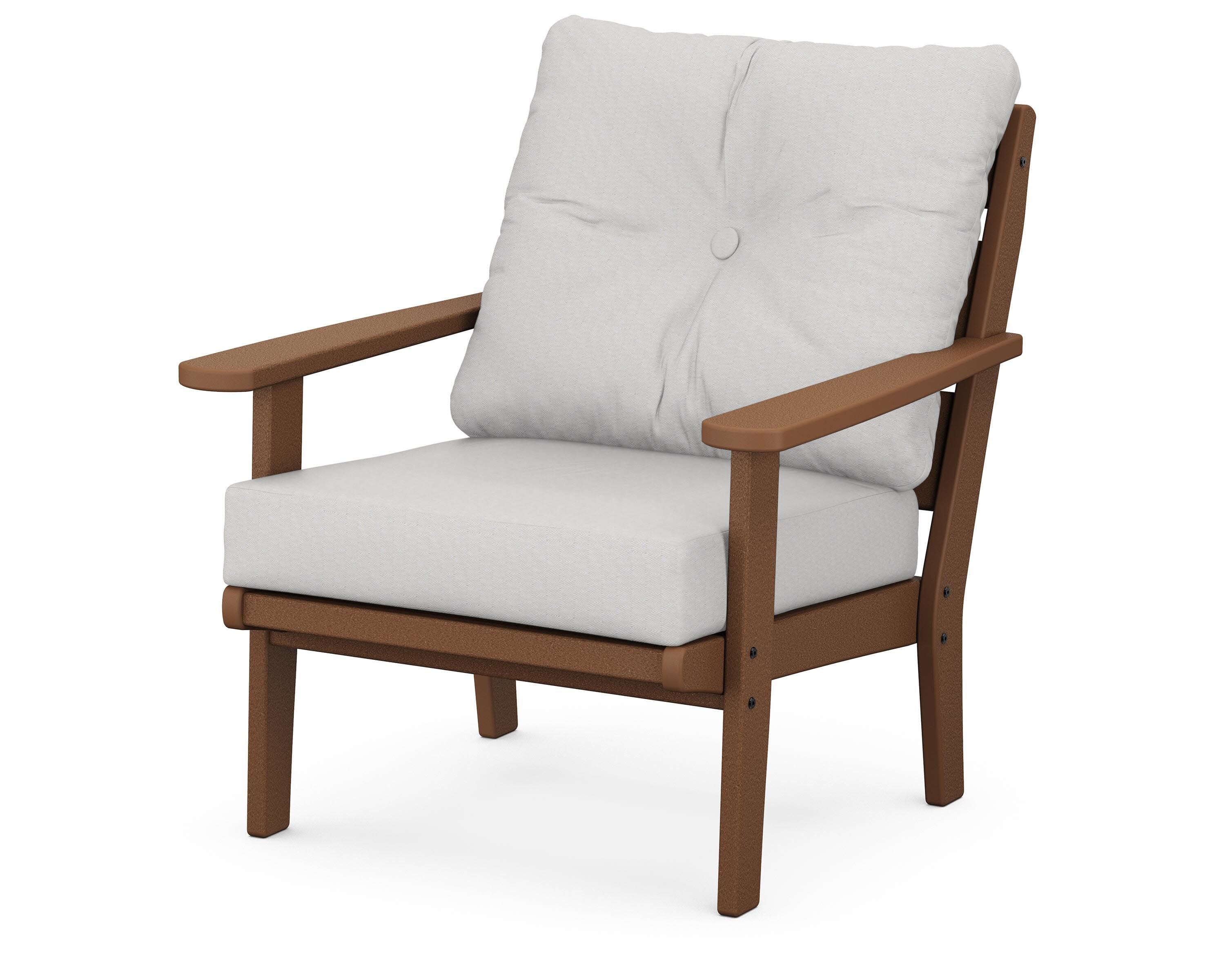 Lakeside Deep Seating Chair in Teak / Diamond in the Rough