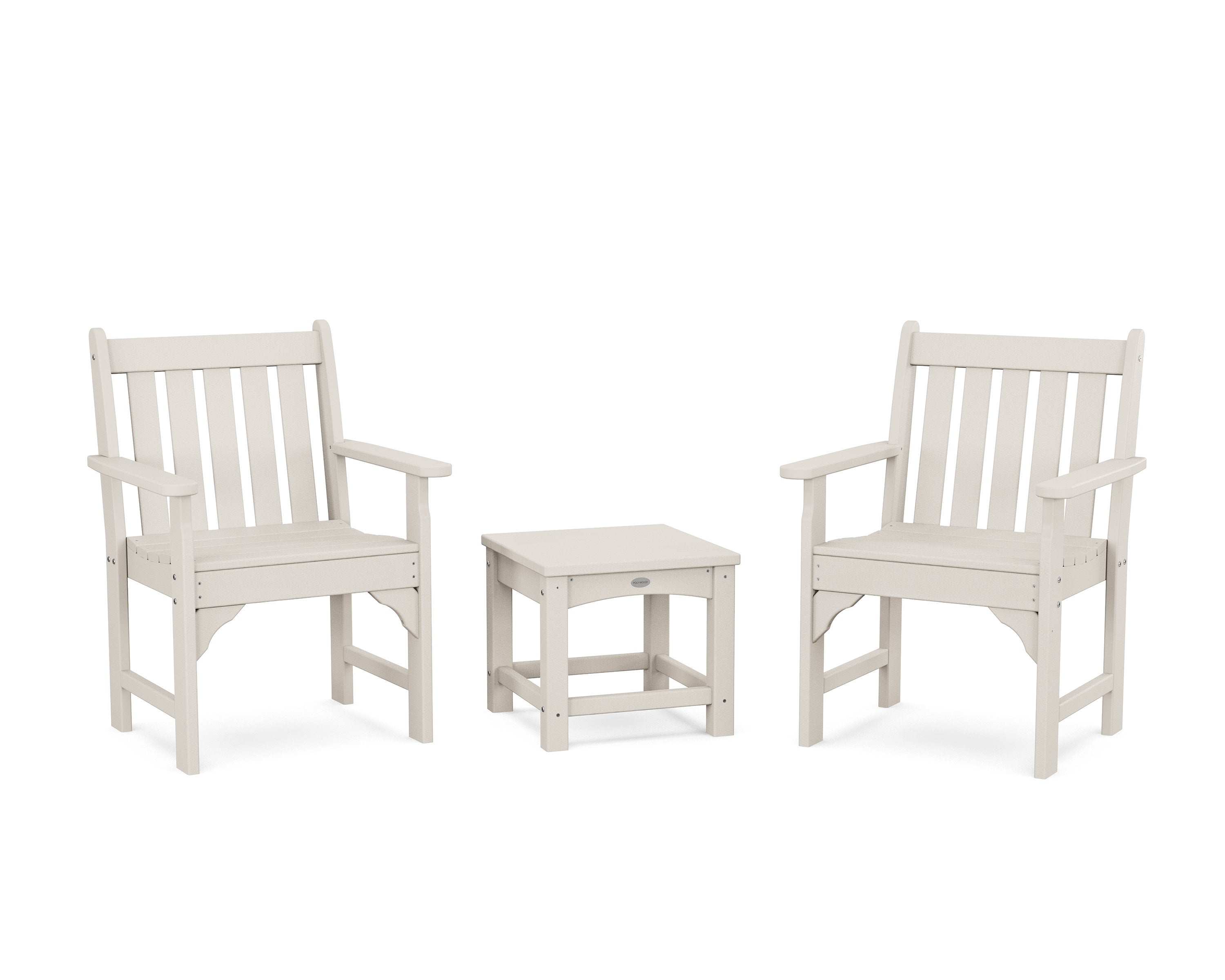 Vineyard 3-Piece Garden Chair Set in Sand