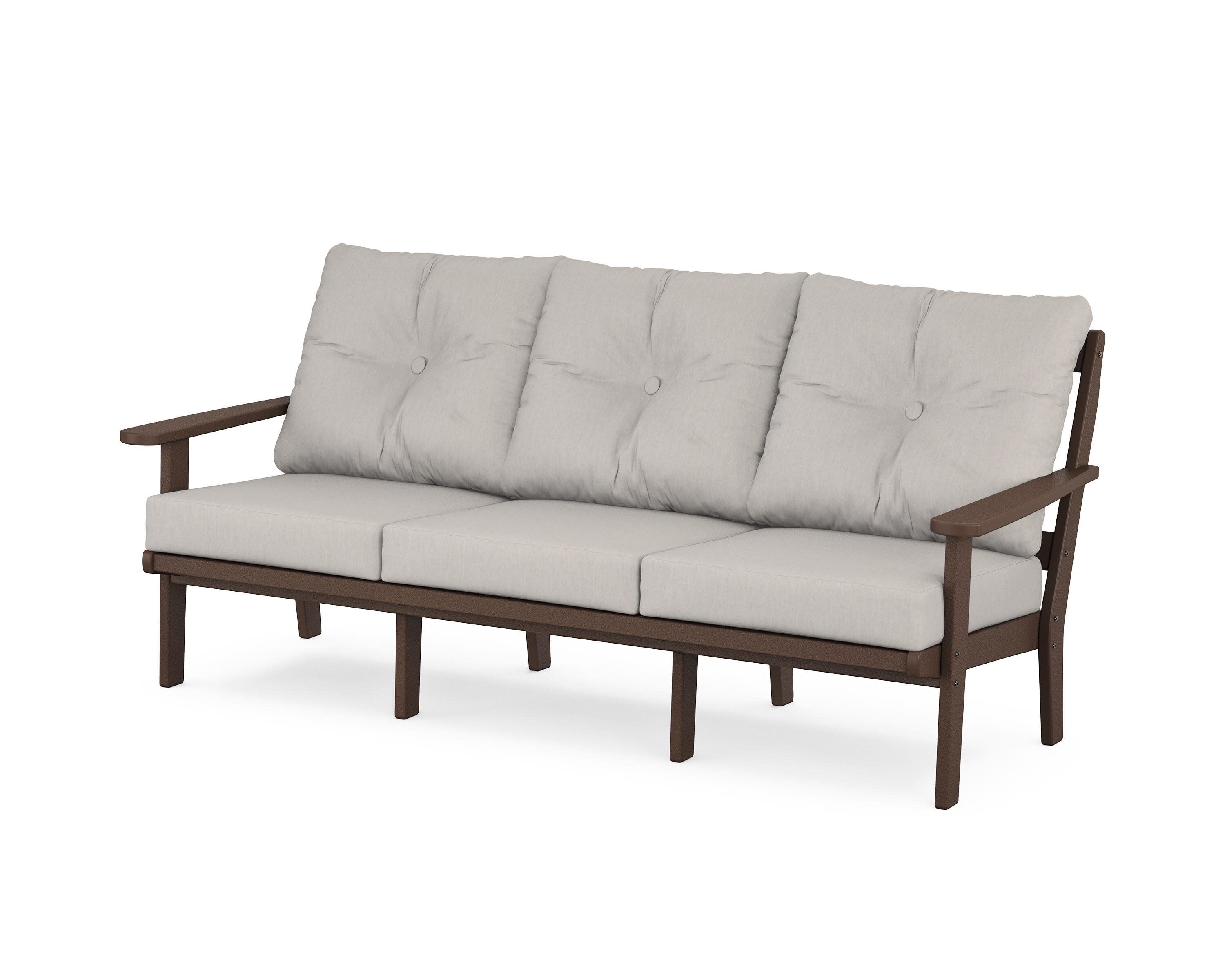 Mission Deep Seating Sofa in Mahogany / Cast Ash