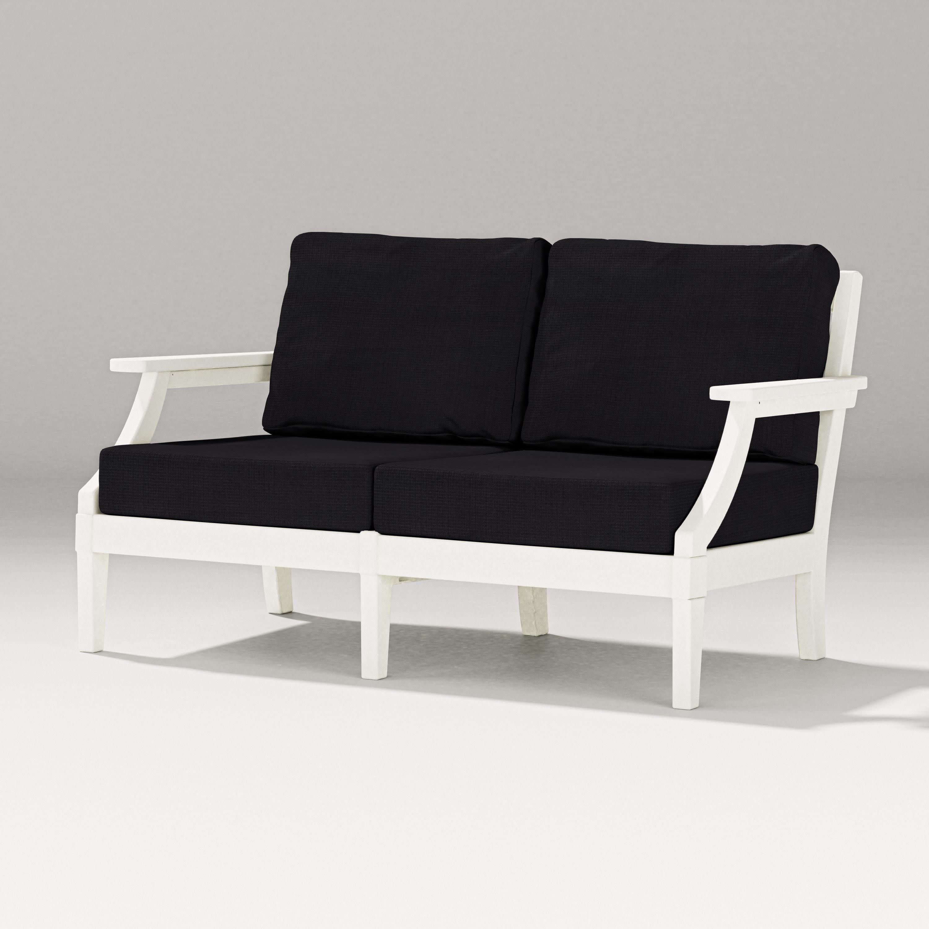 Estate Loveseat in Vintage White / Midnight Linen