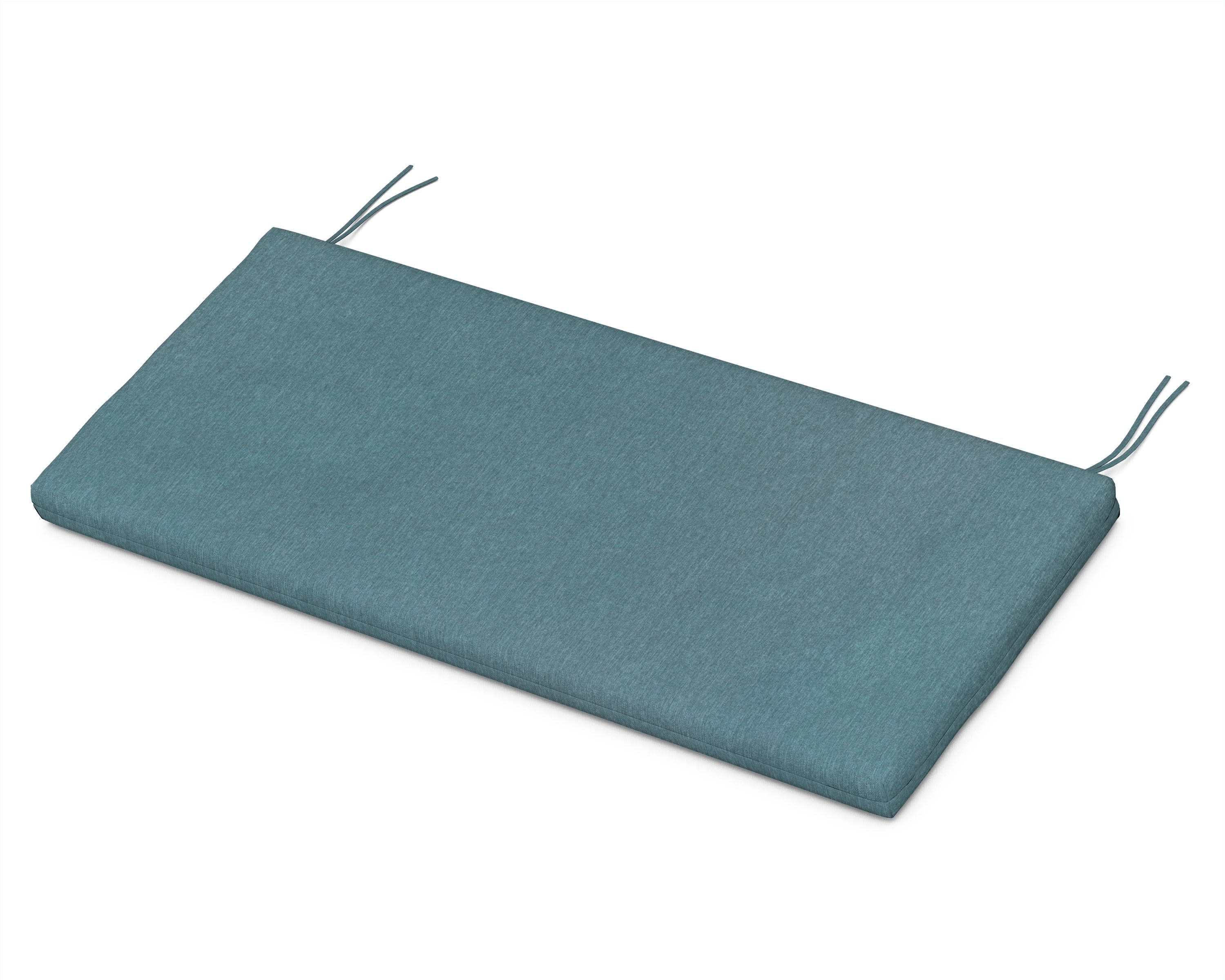 Bench Seat Cushion - 17.25"D x 43.5"W x 2.5"H in Ocean Teal