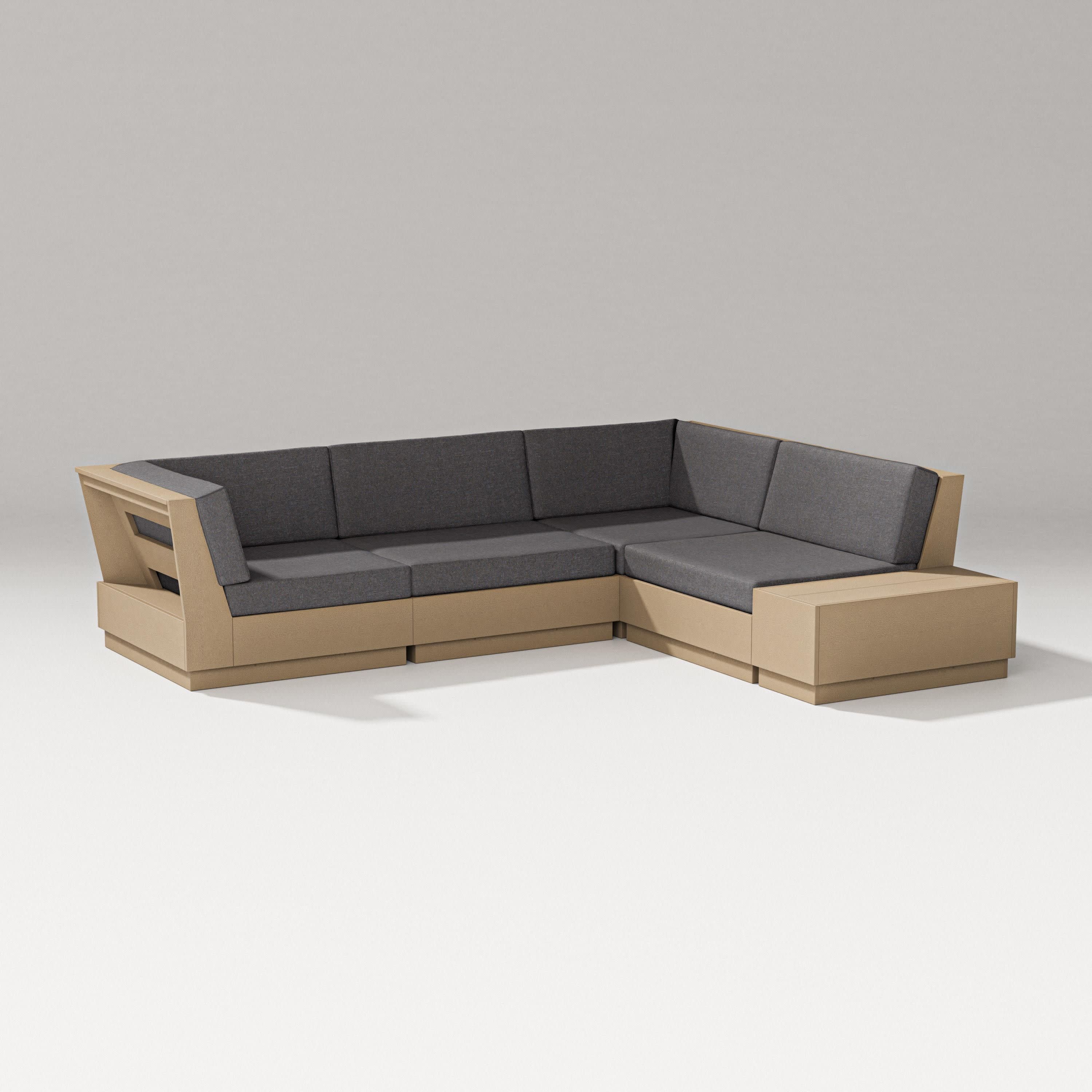 Elevate Corner Sectional in Vintage Sahara / Ash Charcoal
