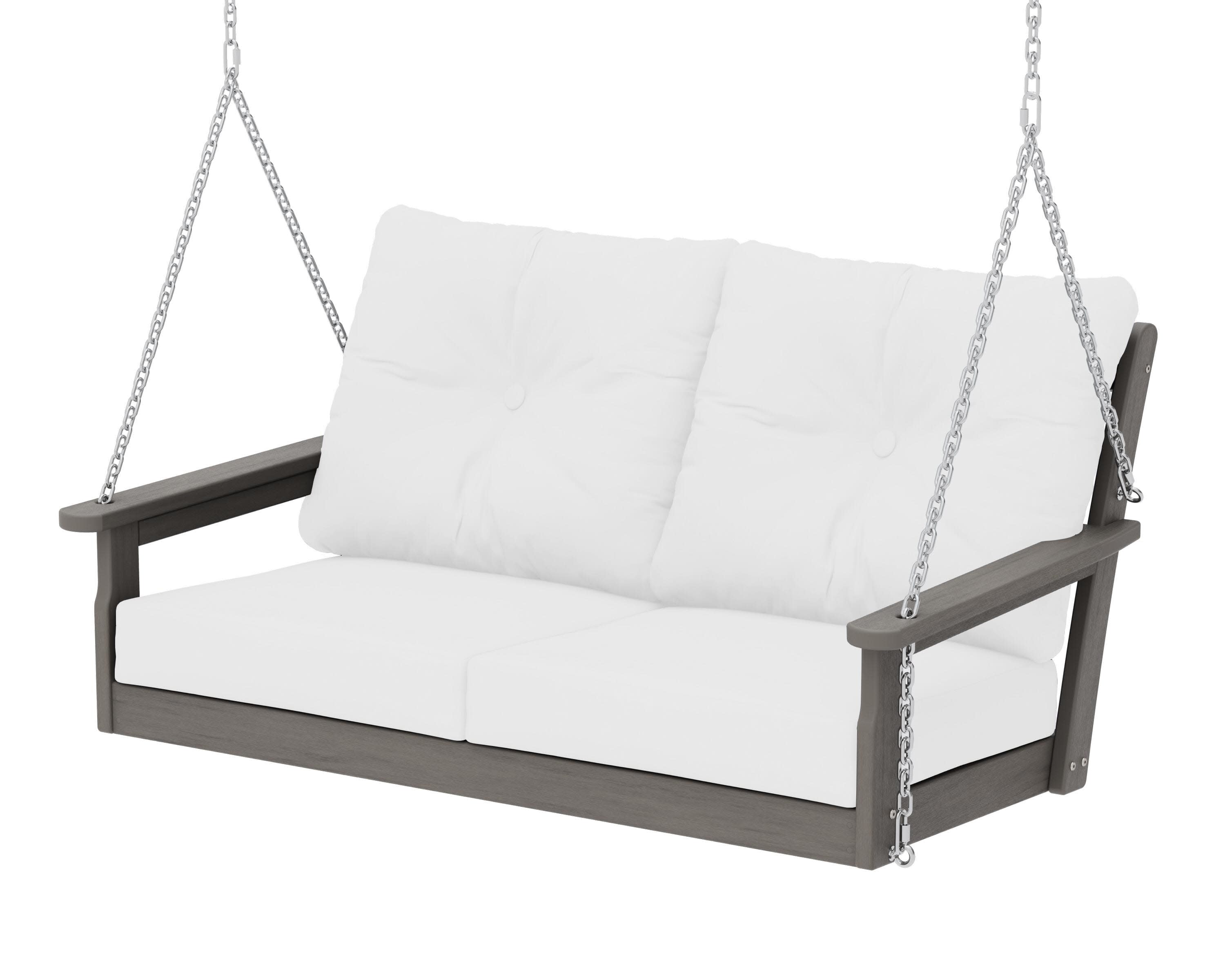 Vineyard Deep Seating Swing in Driftwood / Natural