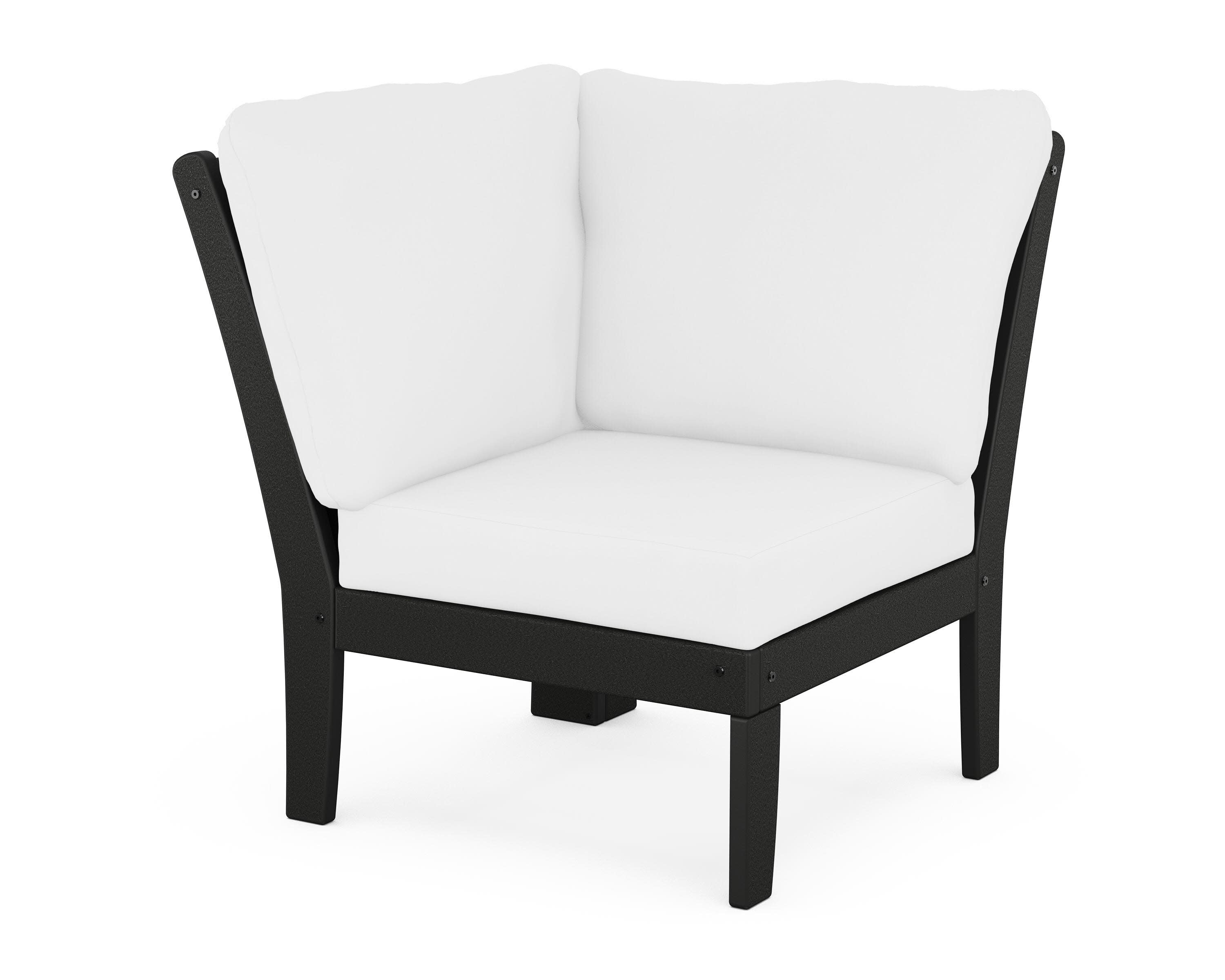 Braxton Modular Corner Chair in Black / Natural