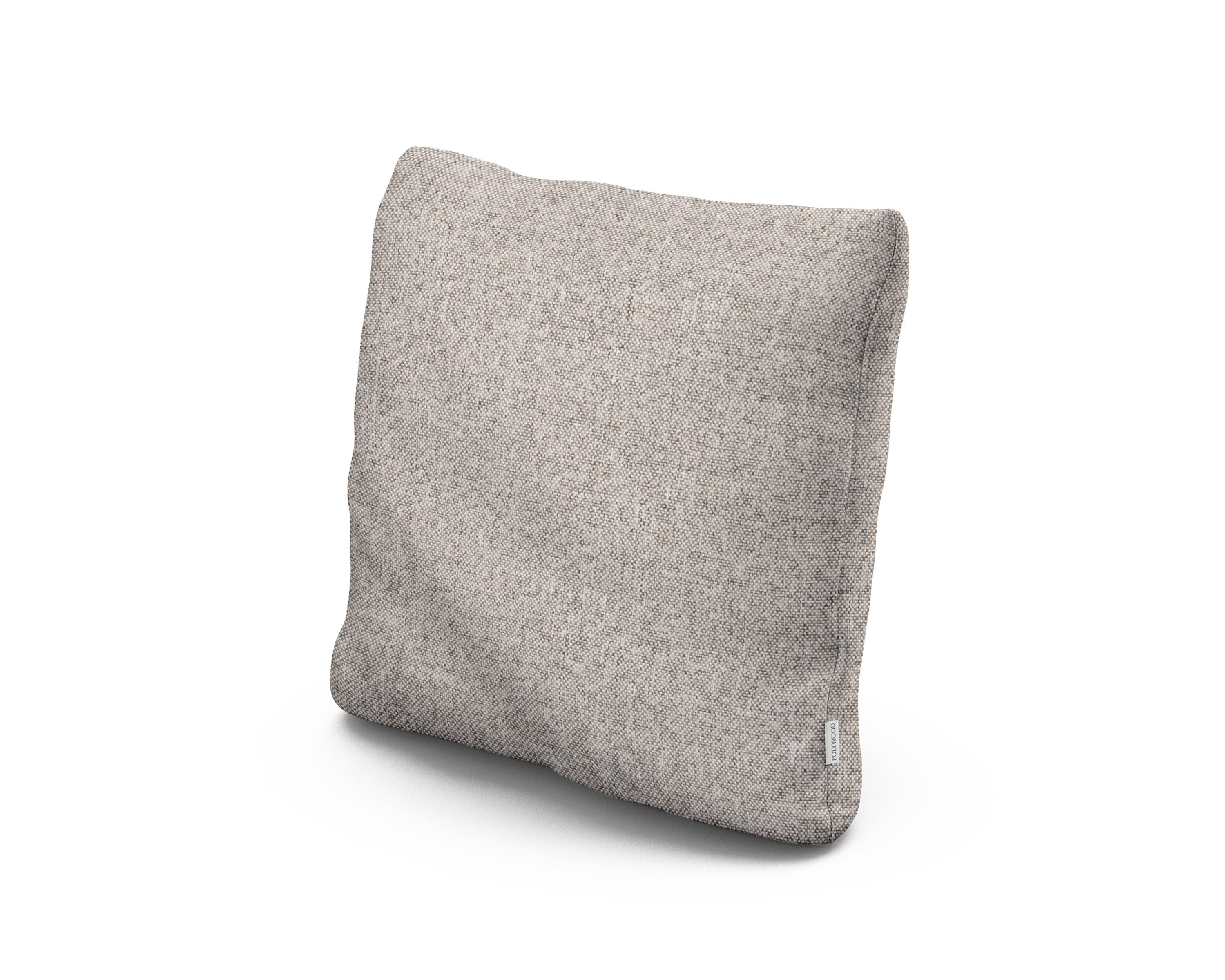 18" Outdoor Throw Pillow in Weathered Tweed