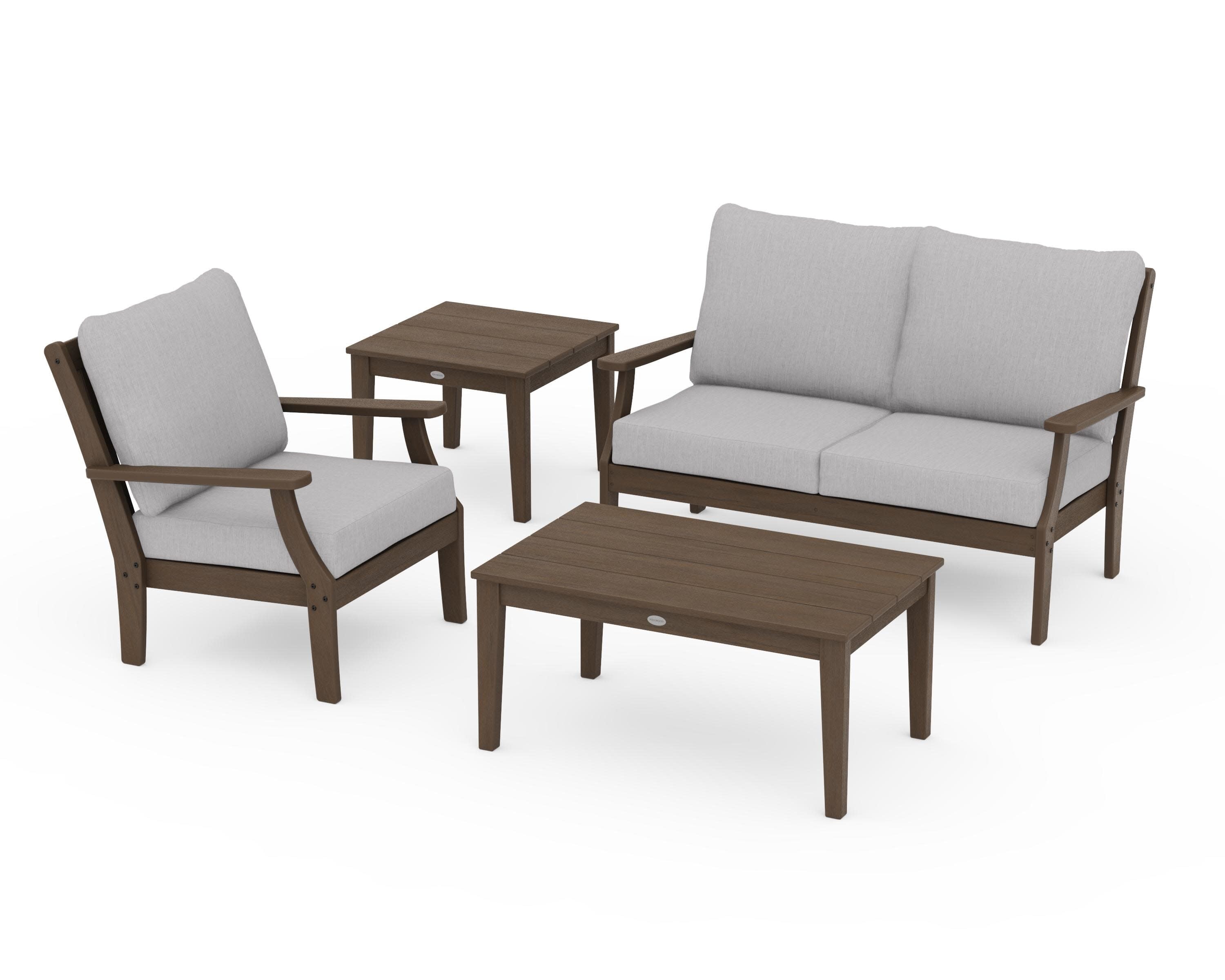 Braxton 4-Piece Deep Seating Set in Kona / Granite
