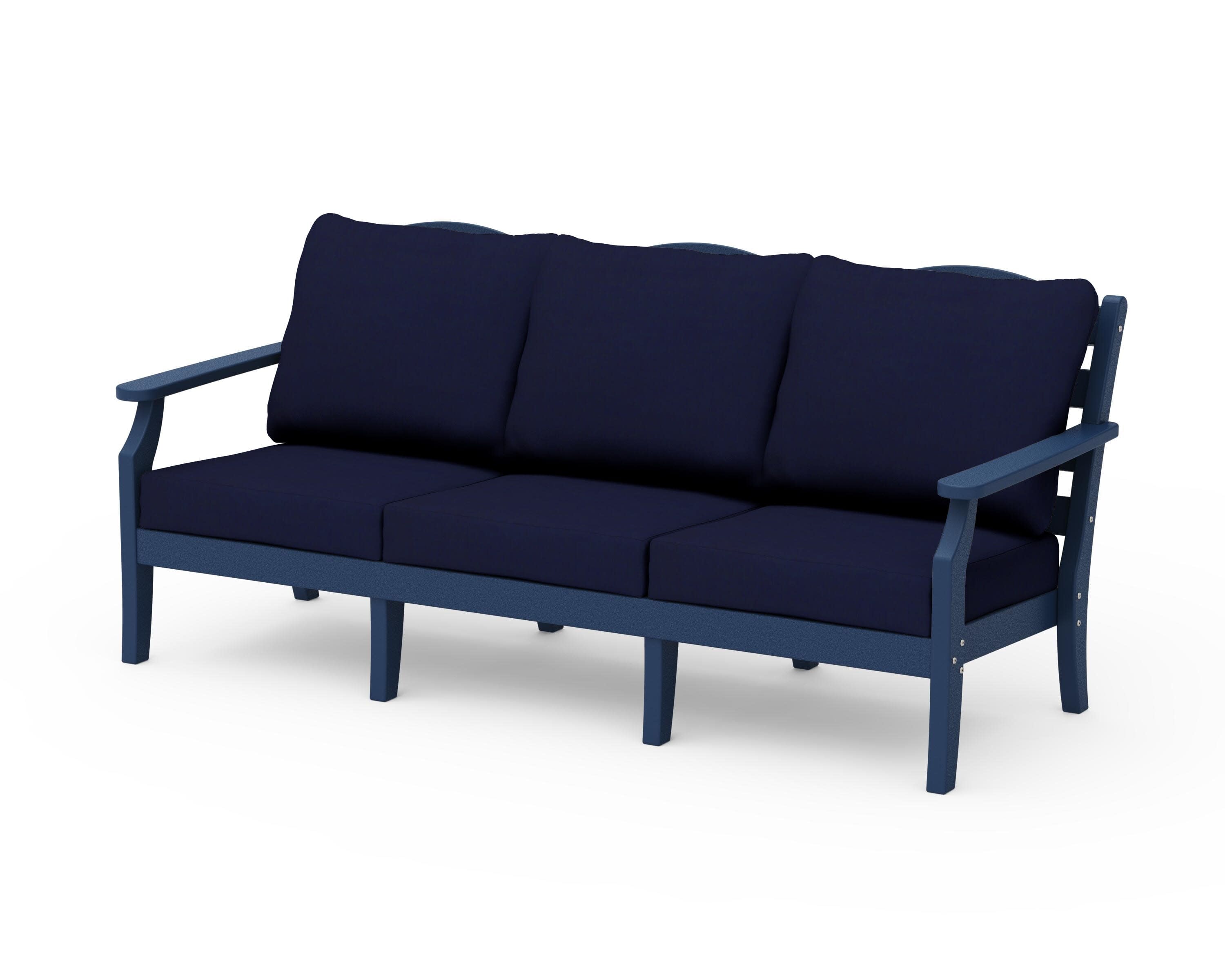 Savannah Deep Seating Sofa in Navy / Navy