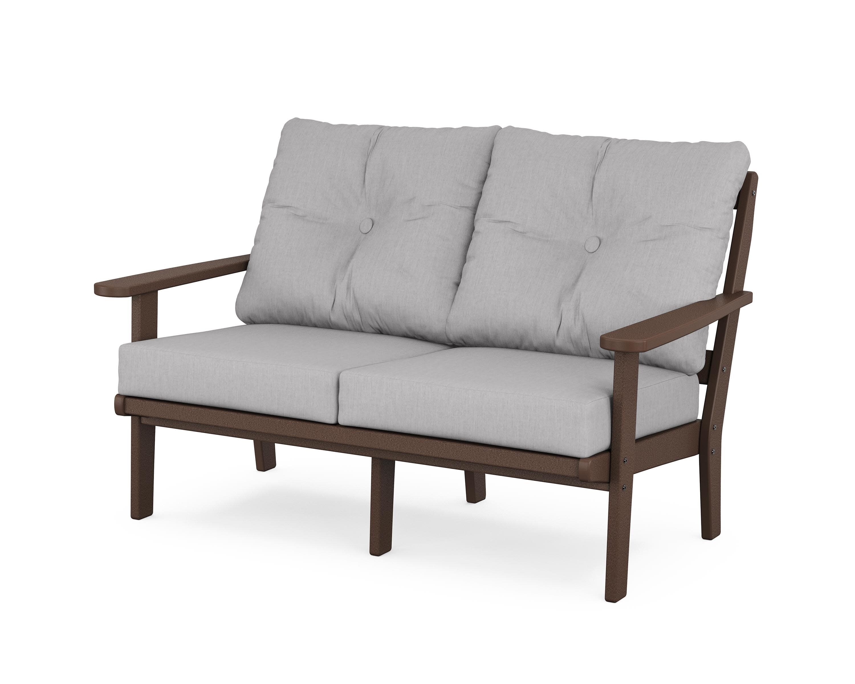 Mission Deep SeatingLoveseat in Mahogany / Granite