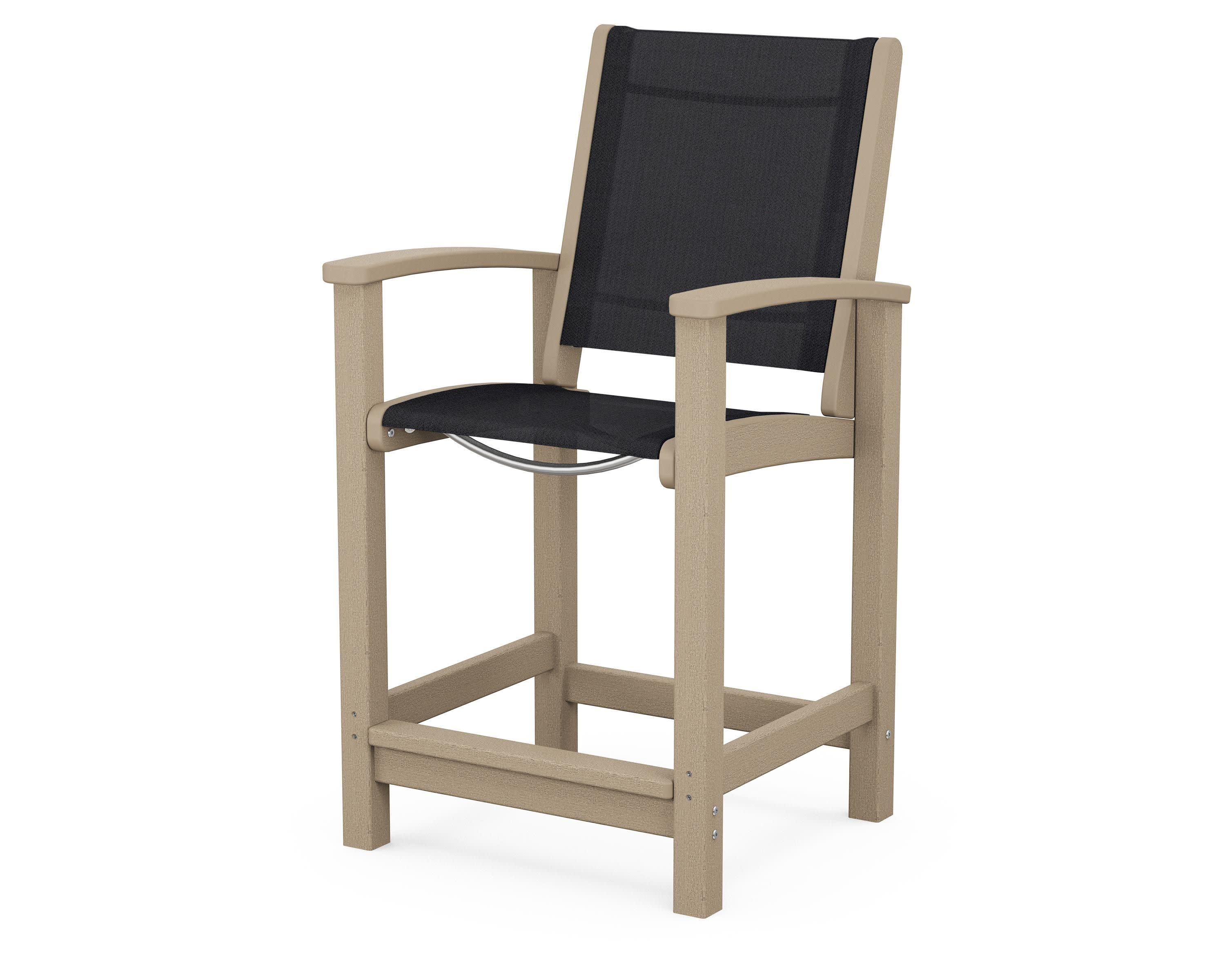 Coastal Counter Chair in Vintage Sahara / Black Sling
