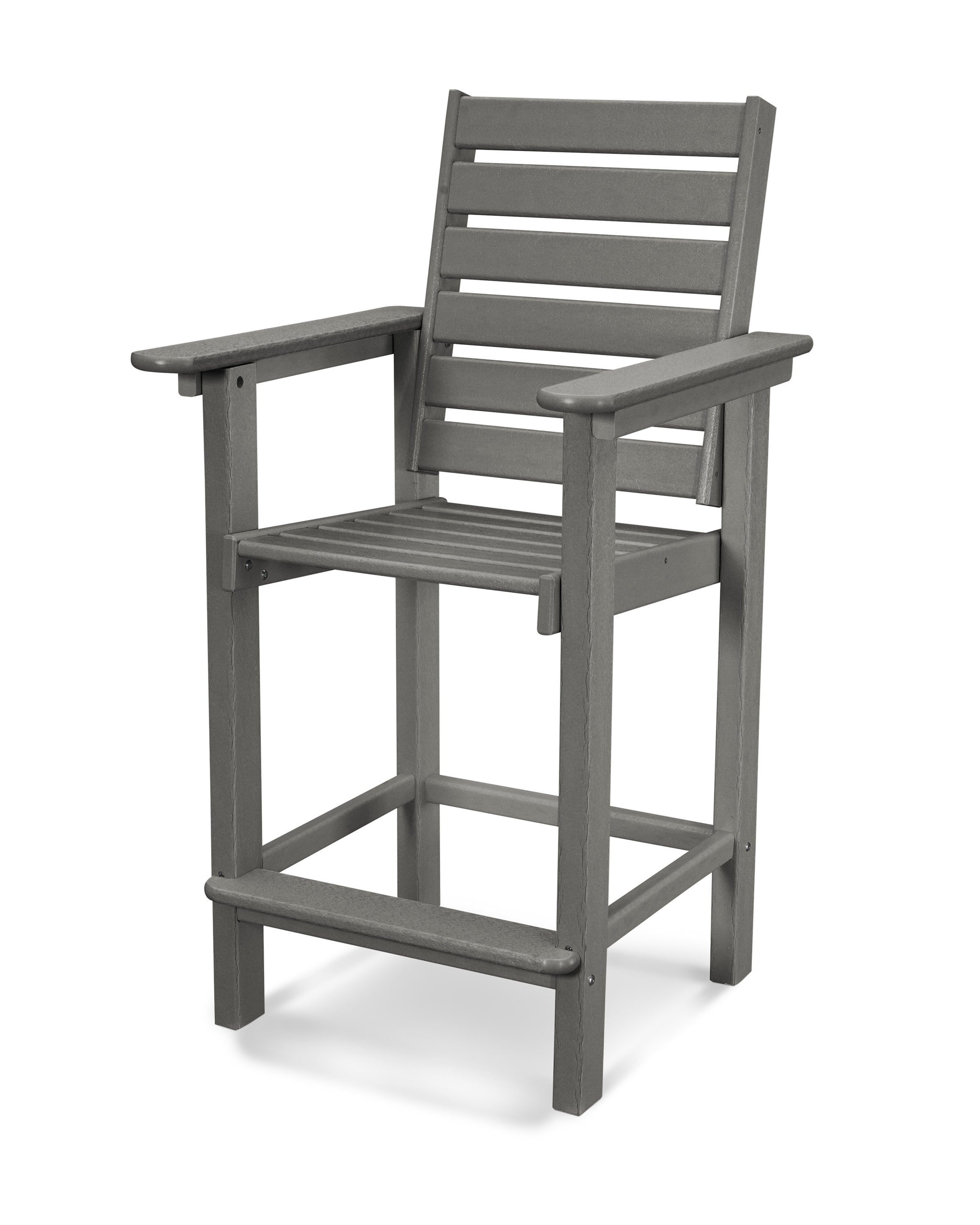 Captain Counter Chair in Slate Grey