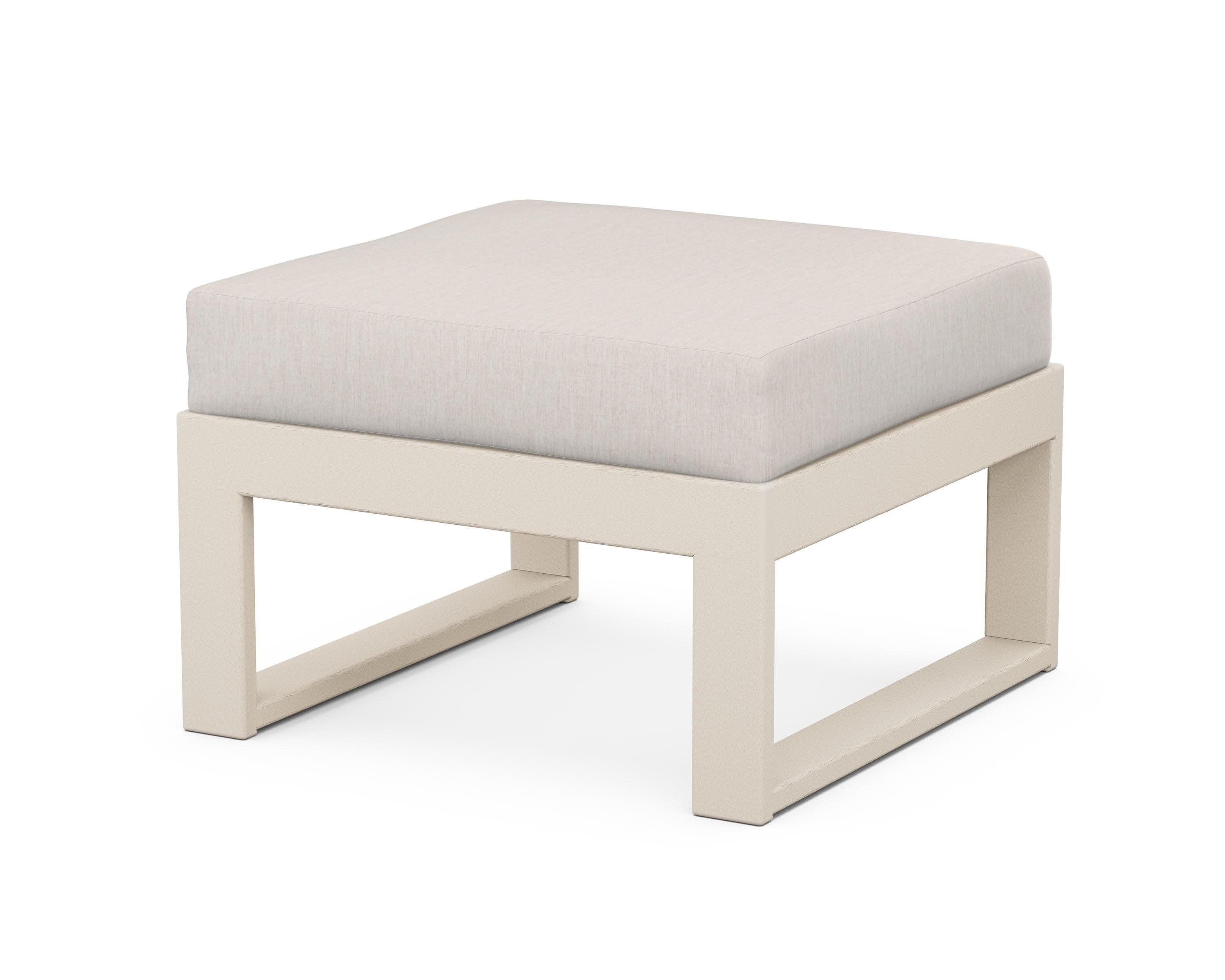 Modular Ottoman - Modern in Sand / Cast Ash