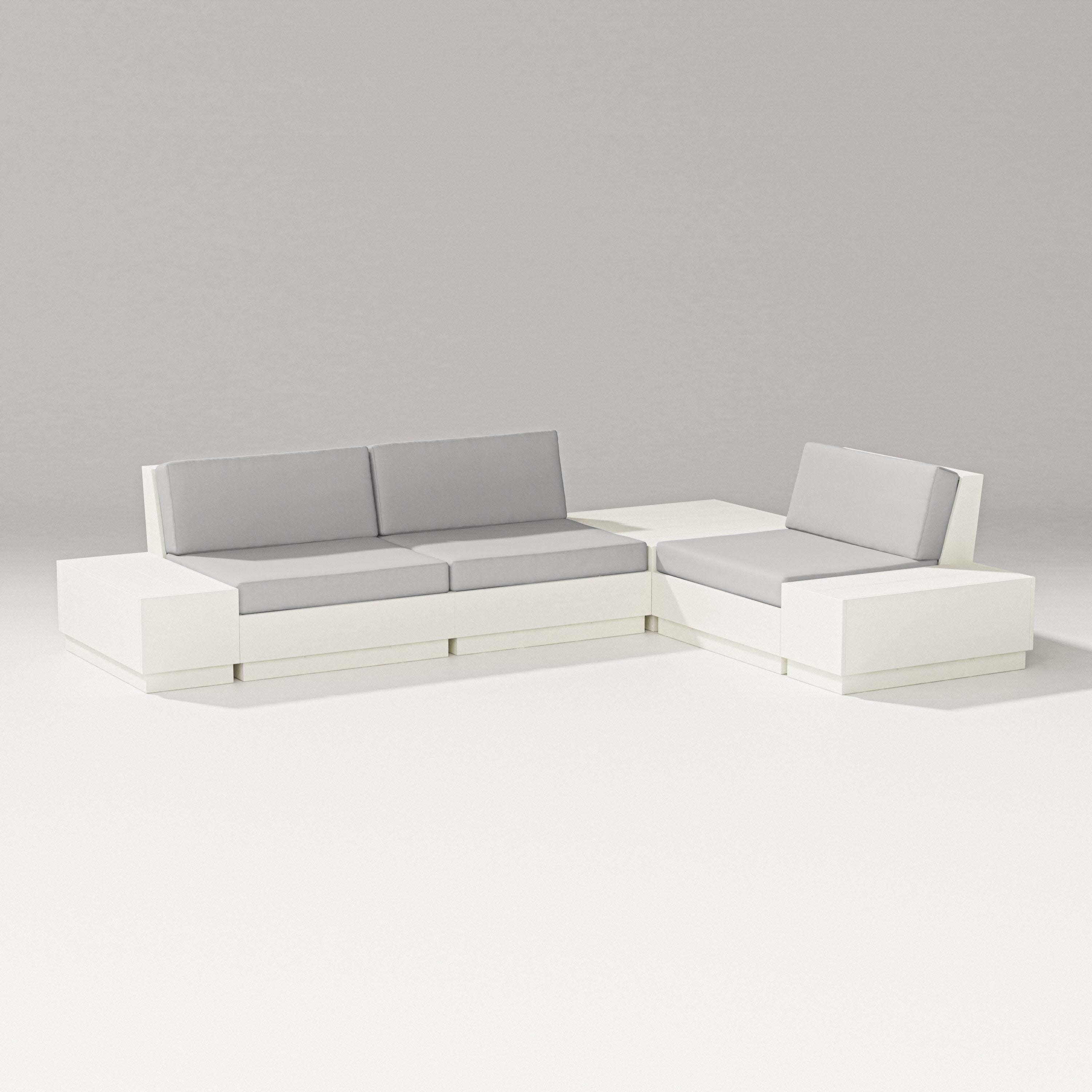 Elevate 6-Piece Corner Sectional in Vintage White / Diamond in the Rough