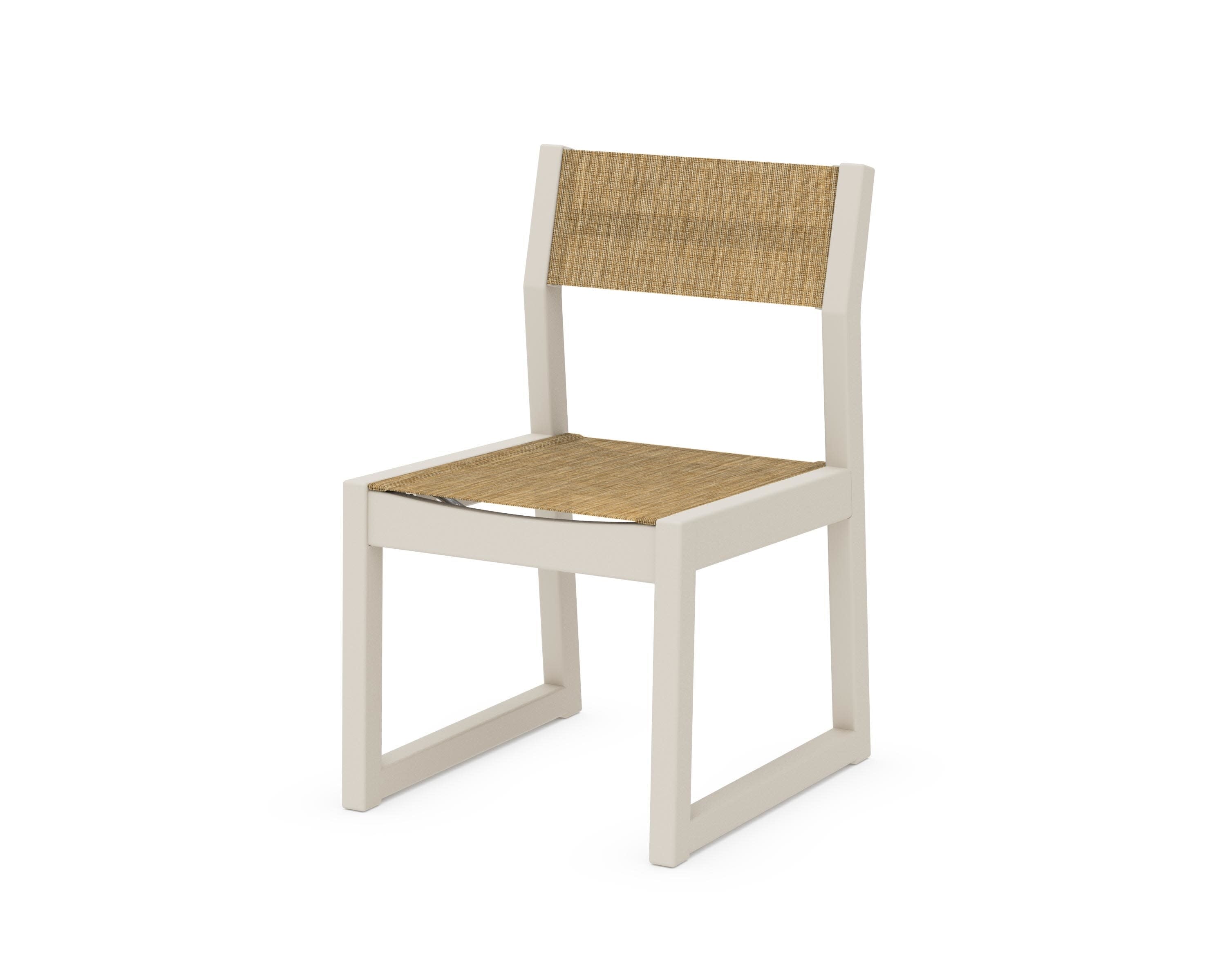 EDGE Sling Dining Side Chair in Sand / Burlap Sling