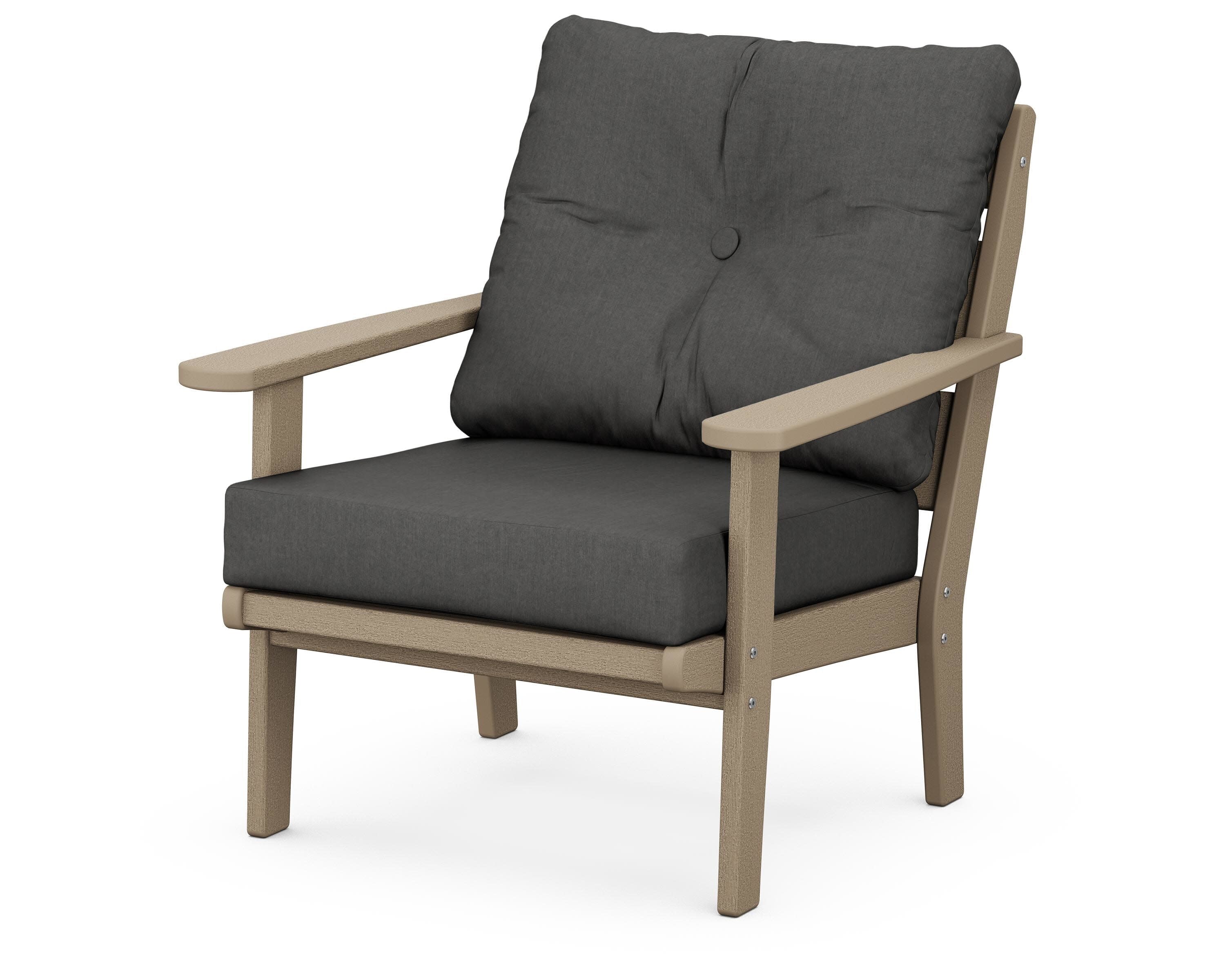 Lakeside Deep Seating Chair in Vintage Sahara / Spectrum Carbon
