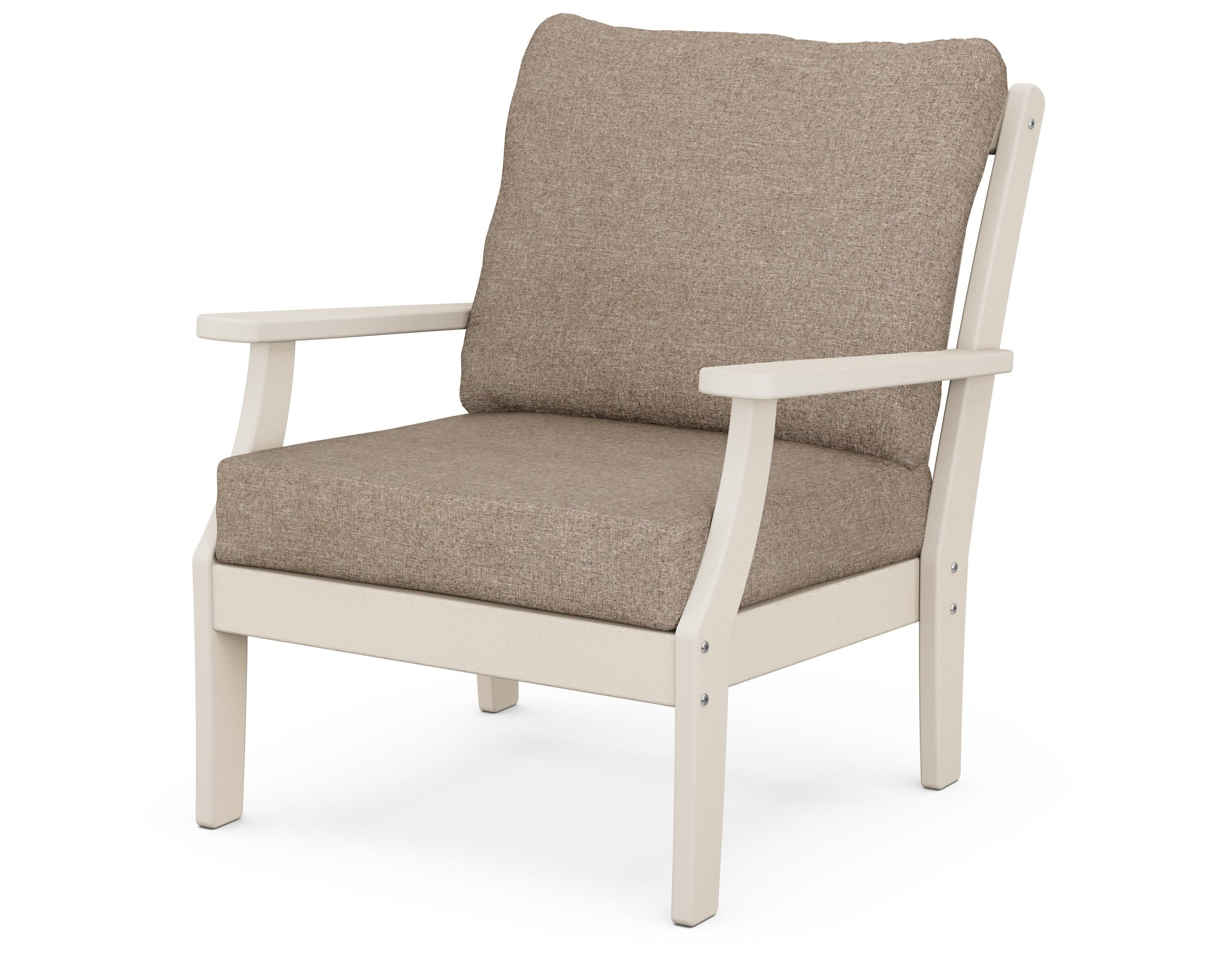 Braxton Deep Seating Chair in Sand / Spiced Burlap