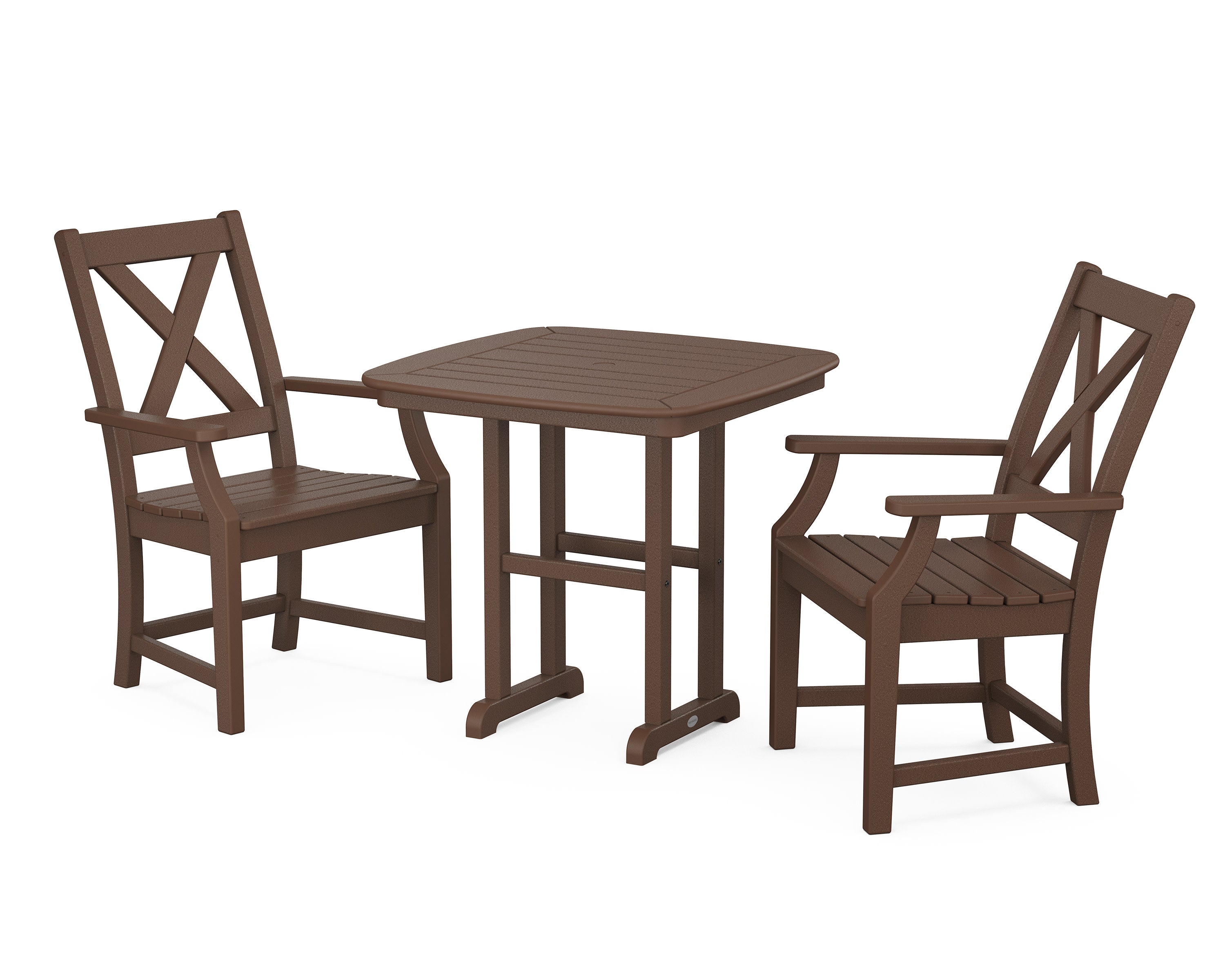 Braxton 3-Piece Dining Set in Mahogany