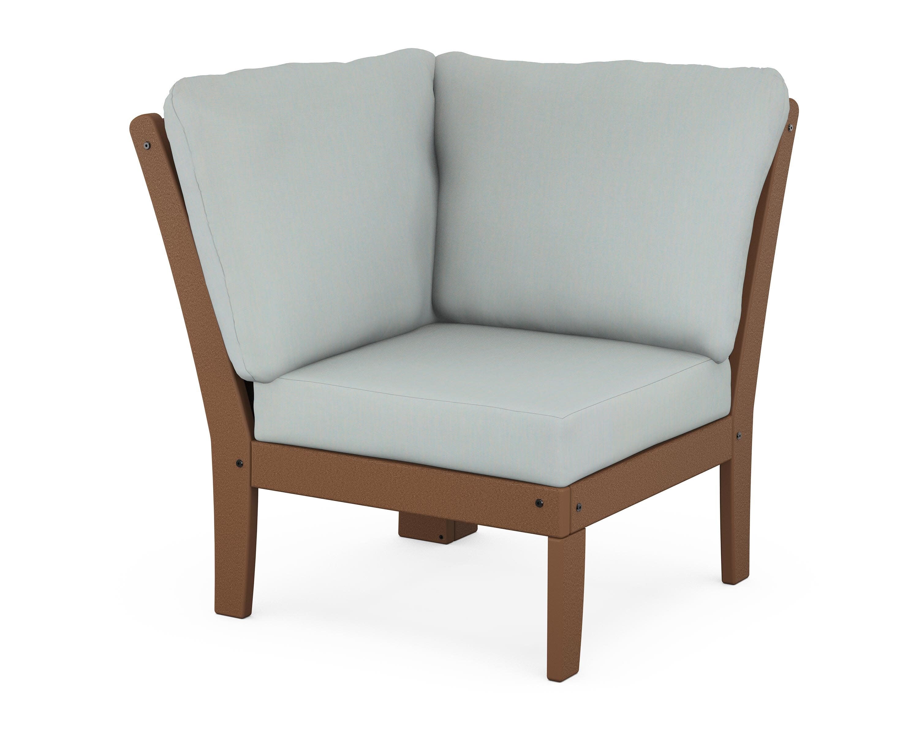 Braxton Modular Corner Chair in Teak / Spa