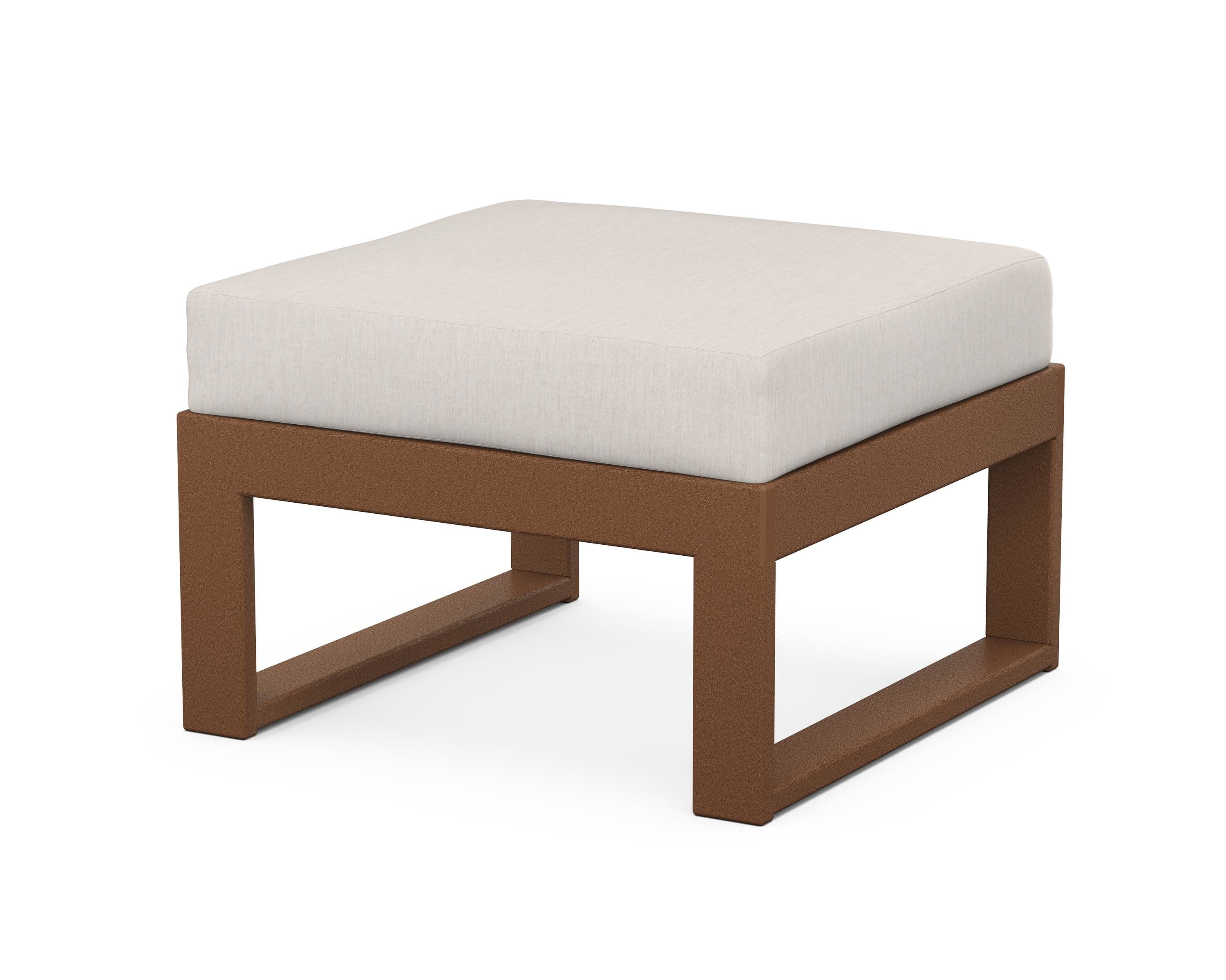 Modular Ottoman - Modern in Teak / Cast Ash