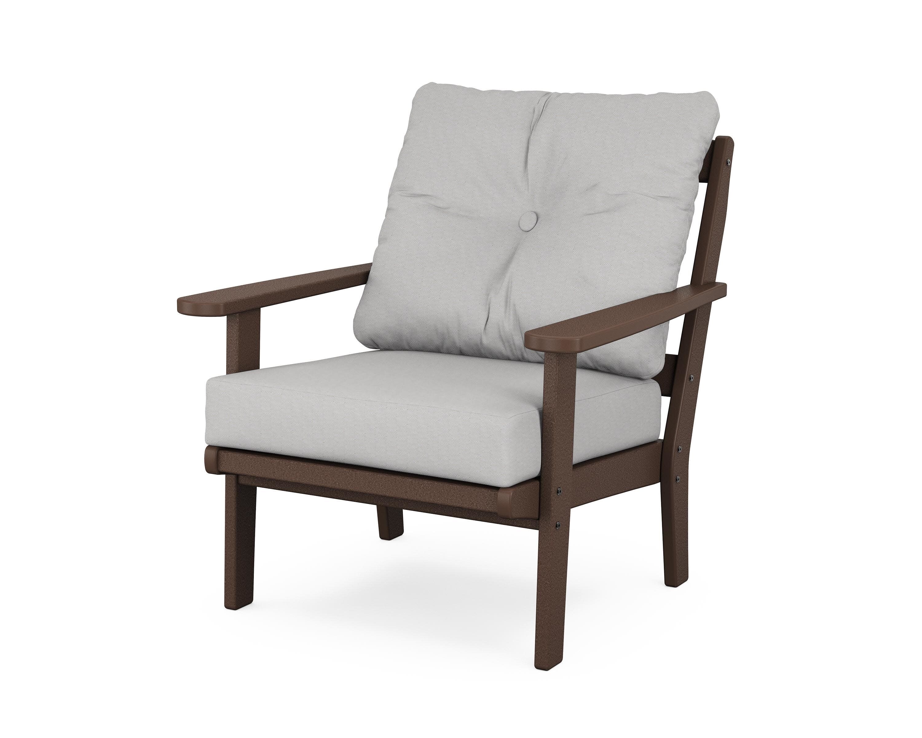 Mission Deep Seating Chair in Mahogany / Diamond in the Rough