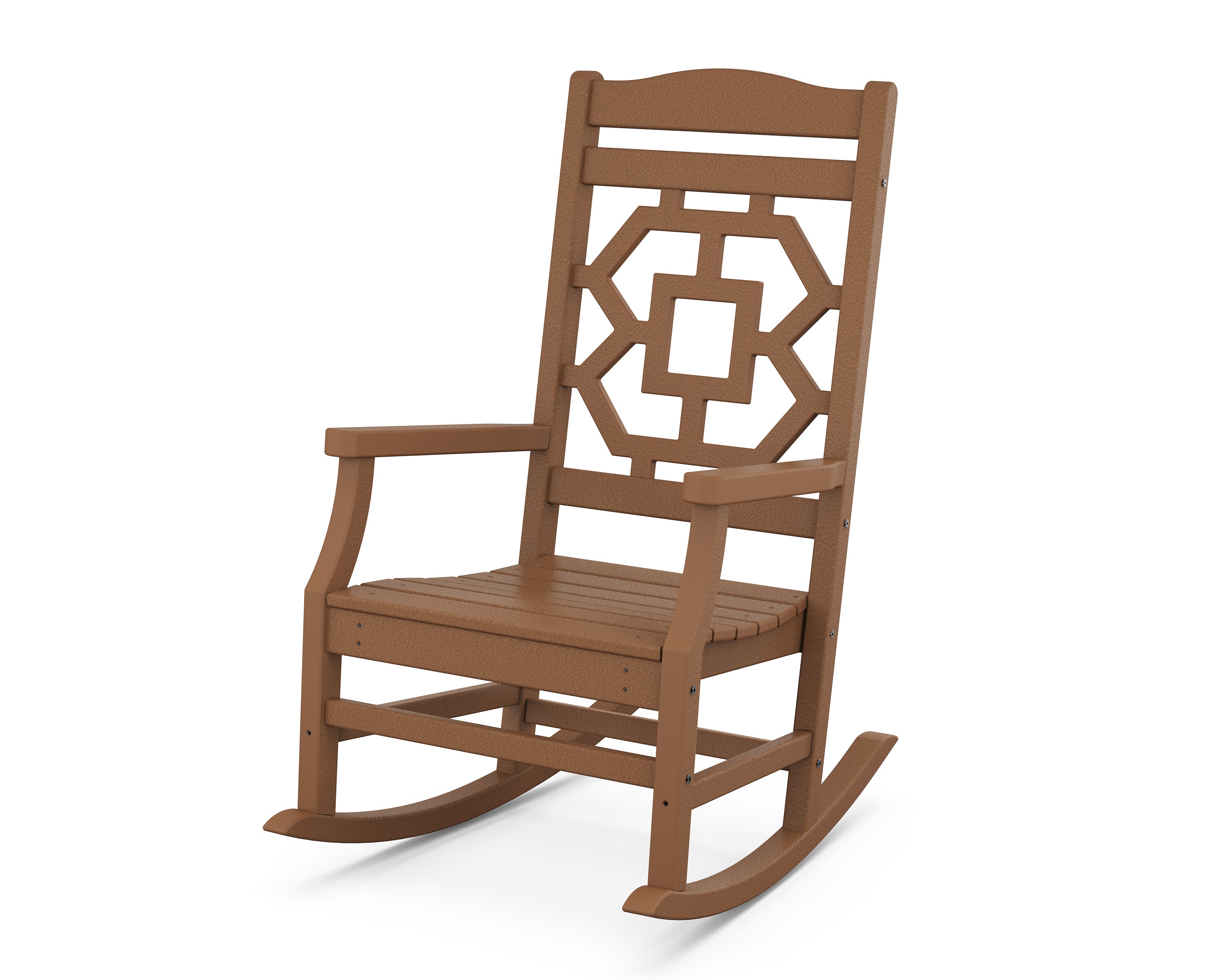 Chinoiserie Rocking Chair in Teak
