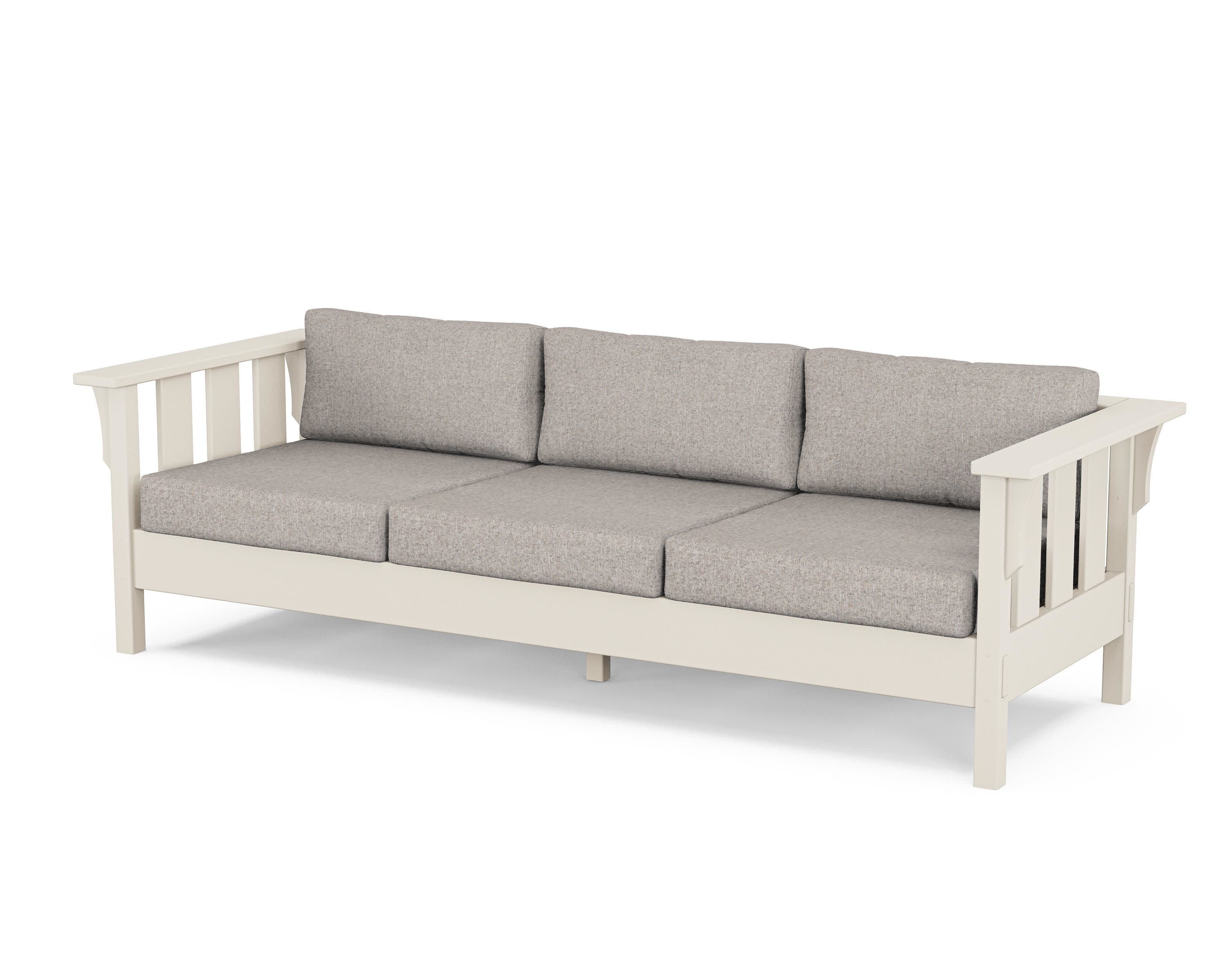 Acadia Deep Seating Sofa in Sand / Weathered Tweed
