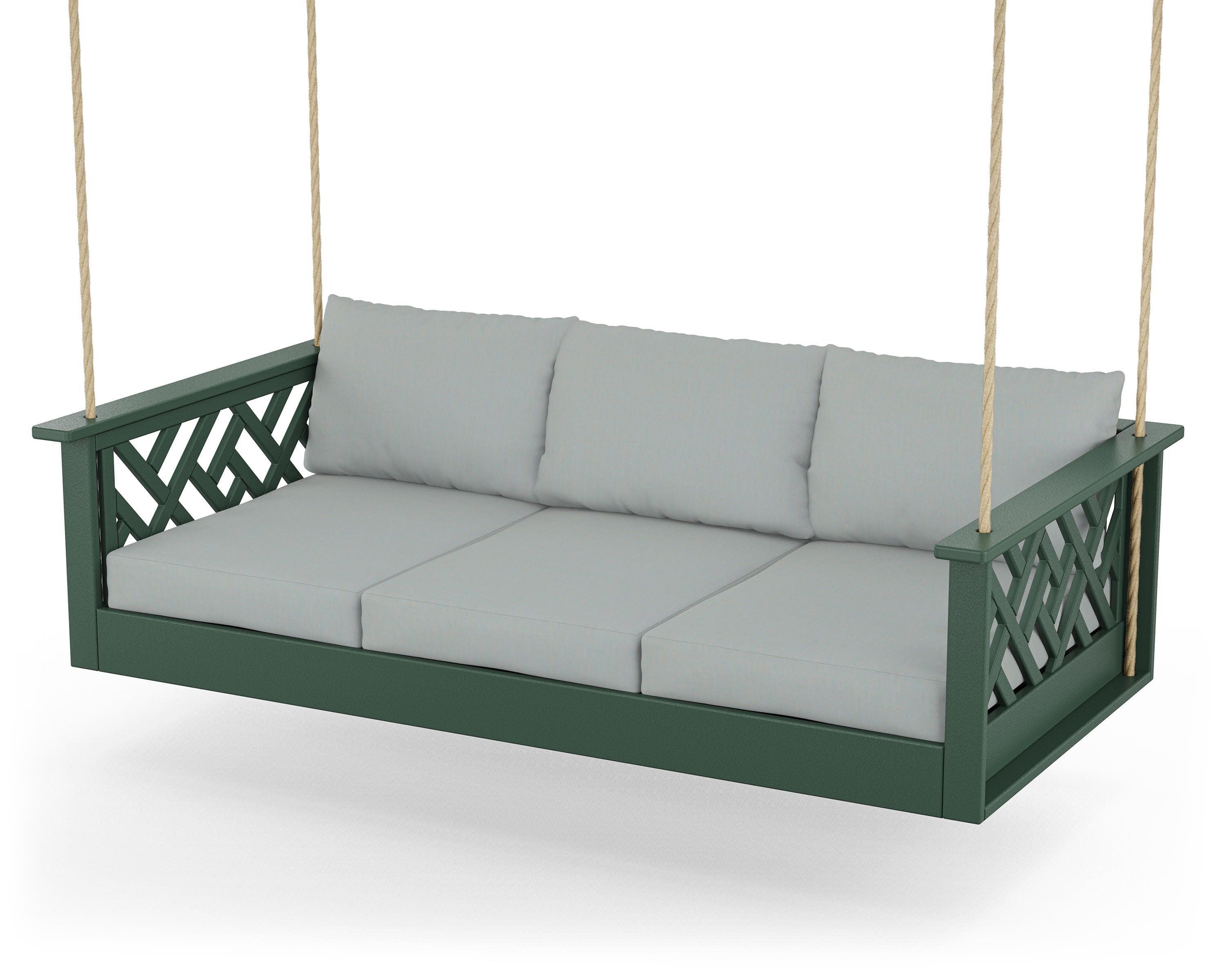 Chippendale Daybed Swing in Green / Spa