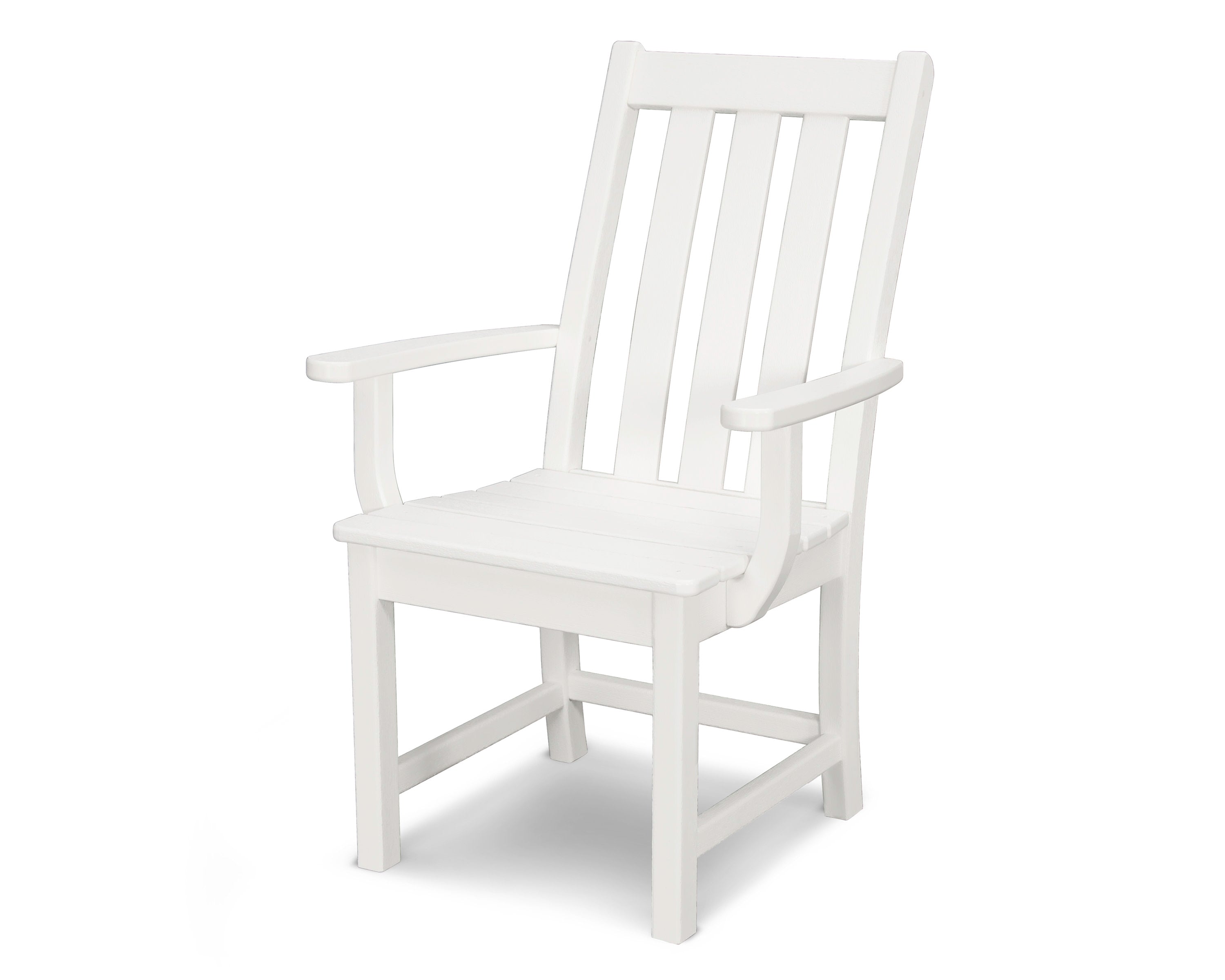 Vineyard Dining Arm Chair in White