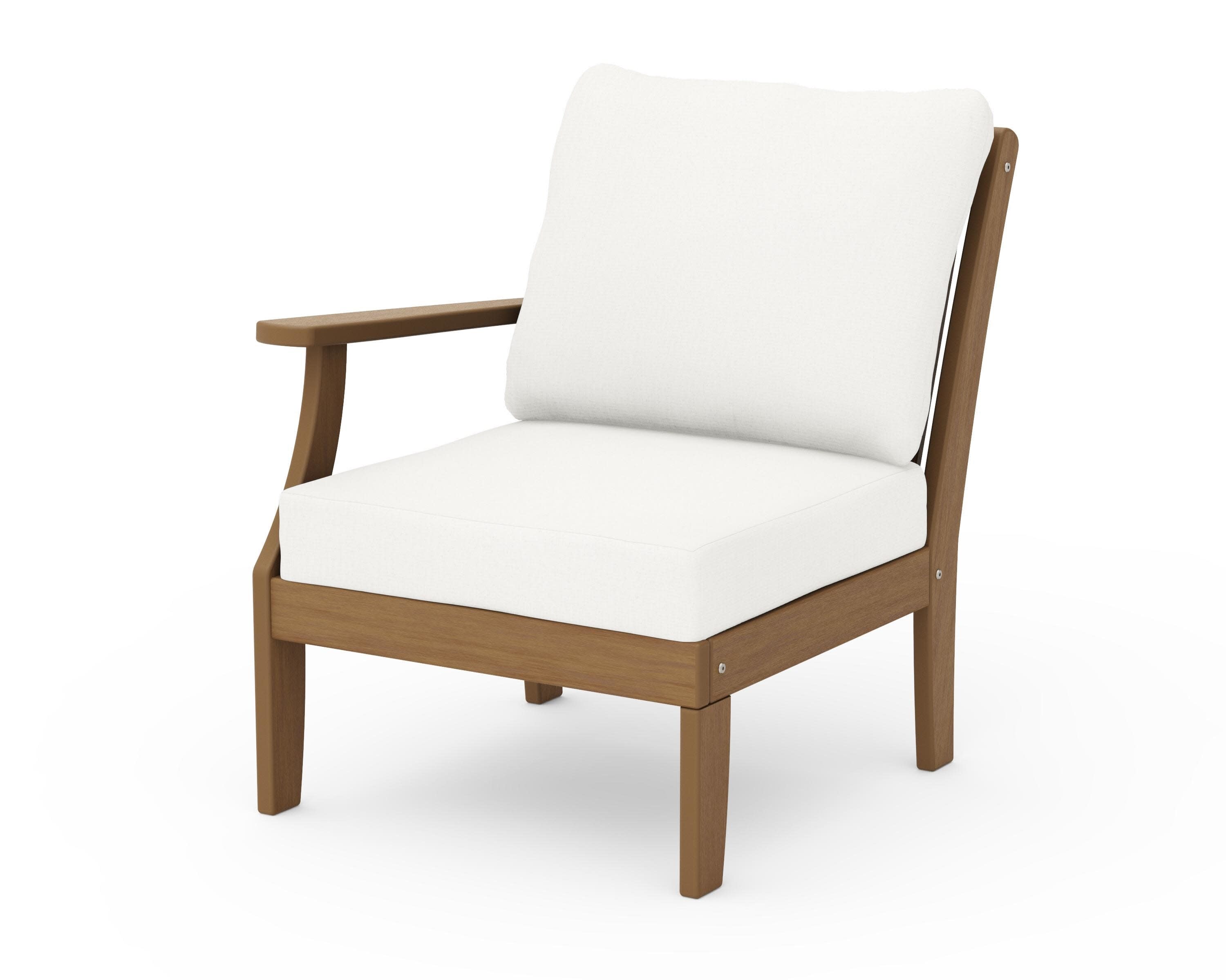 Braxton Modular Left Arm Chair in Natural / Natural Linen