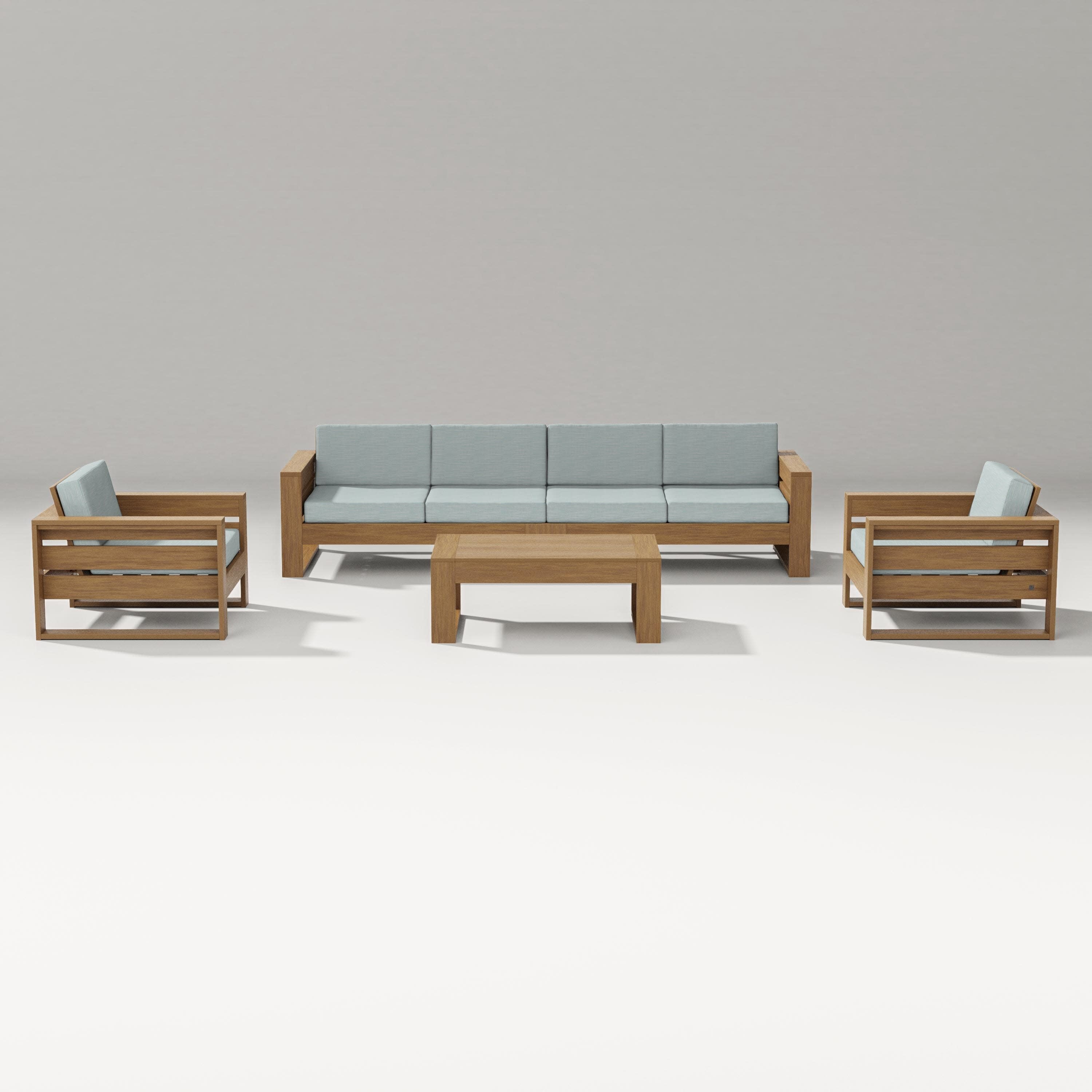 Latitude 5-Piece Lounge Sofa Set in Natural / Soothe Mist