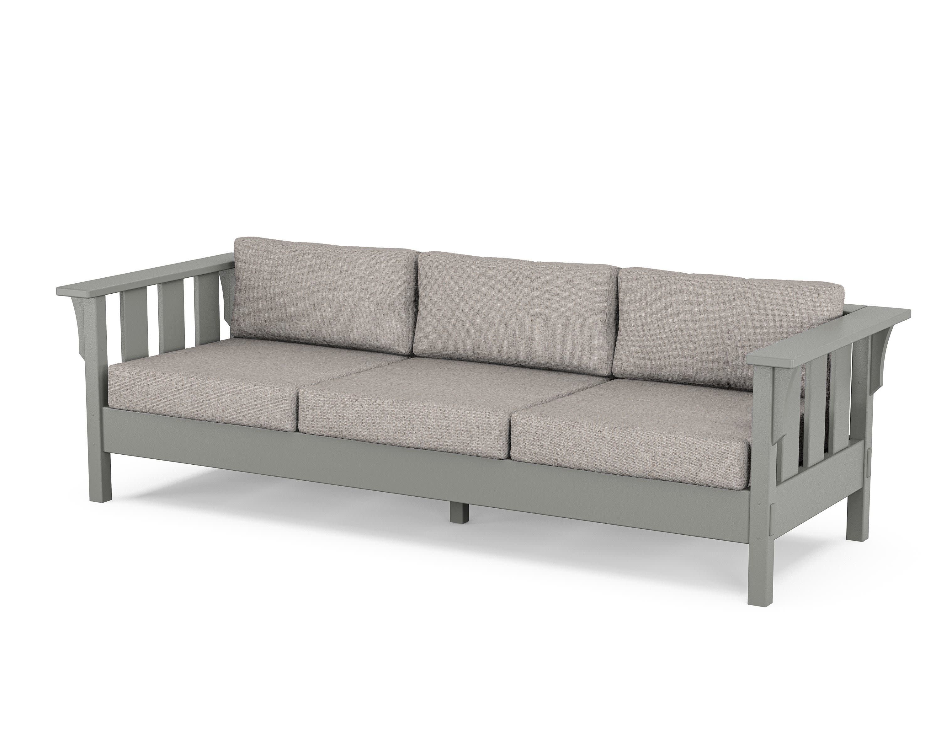 Acadia Deep Seating Sofa in Slate Grey / Weathered Tweed