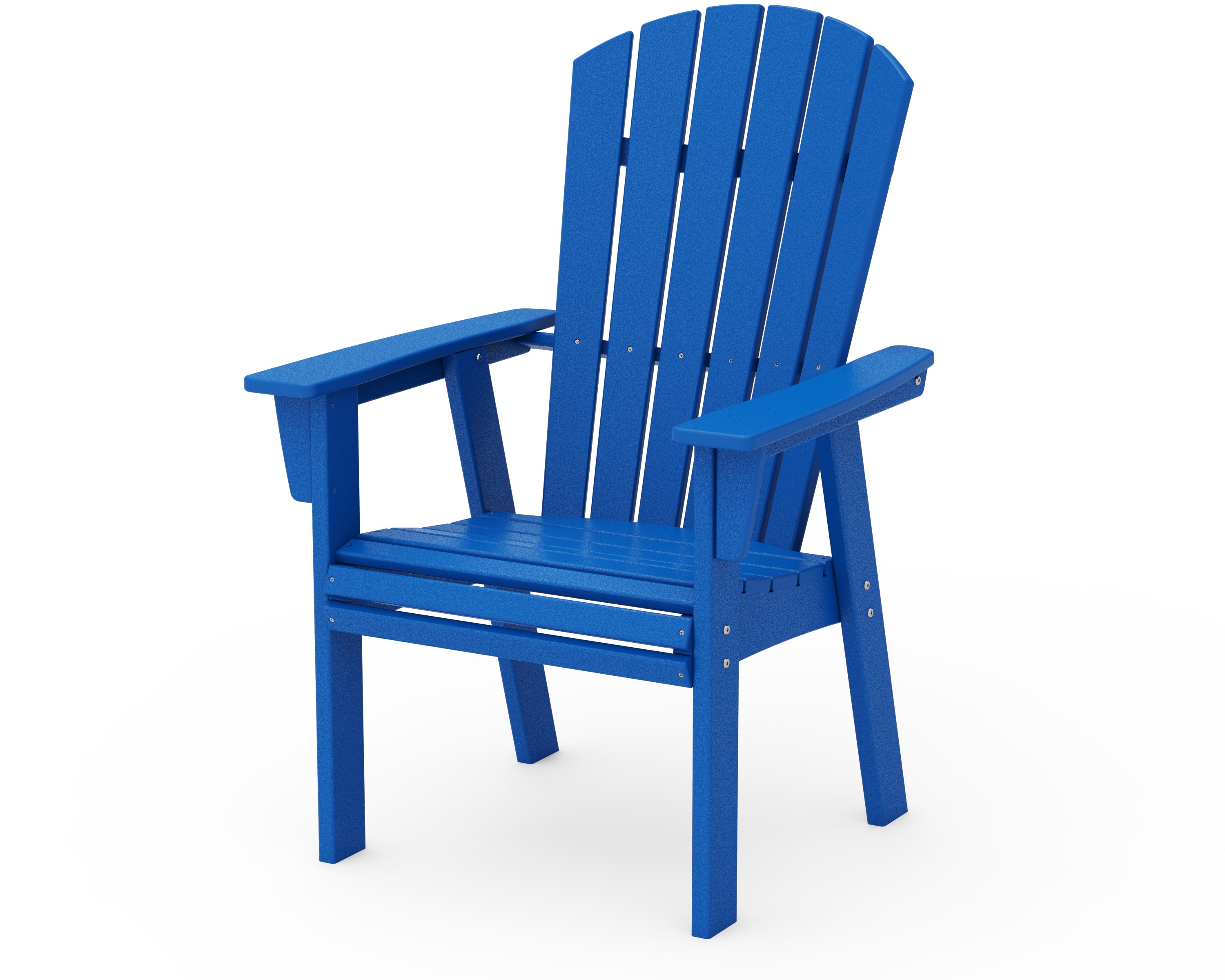 Nautical Curveback Adirondack Dining Chair in Pacific Blue