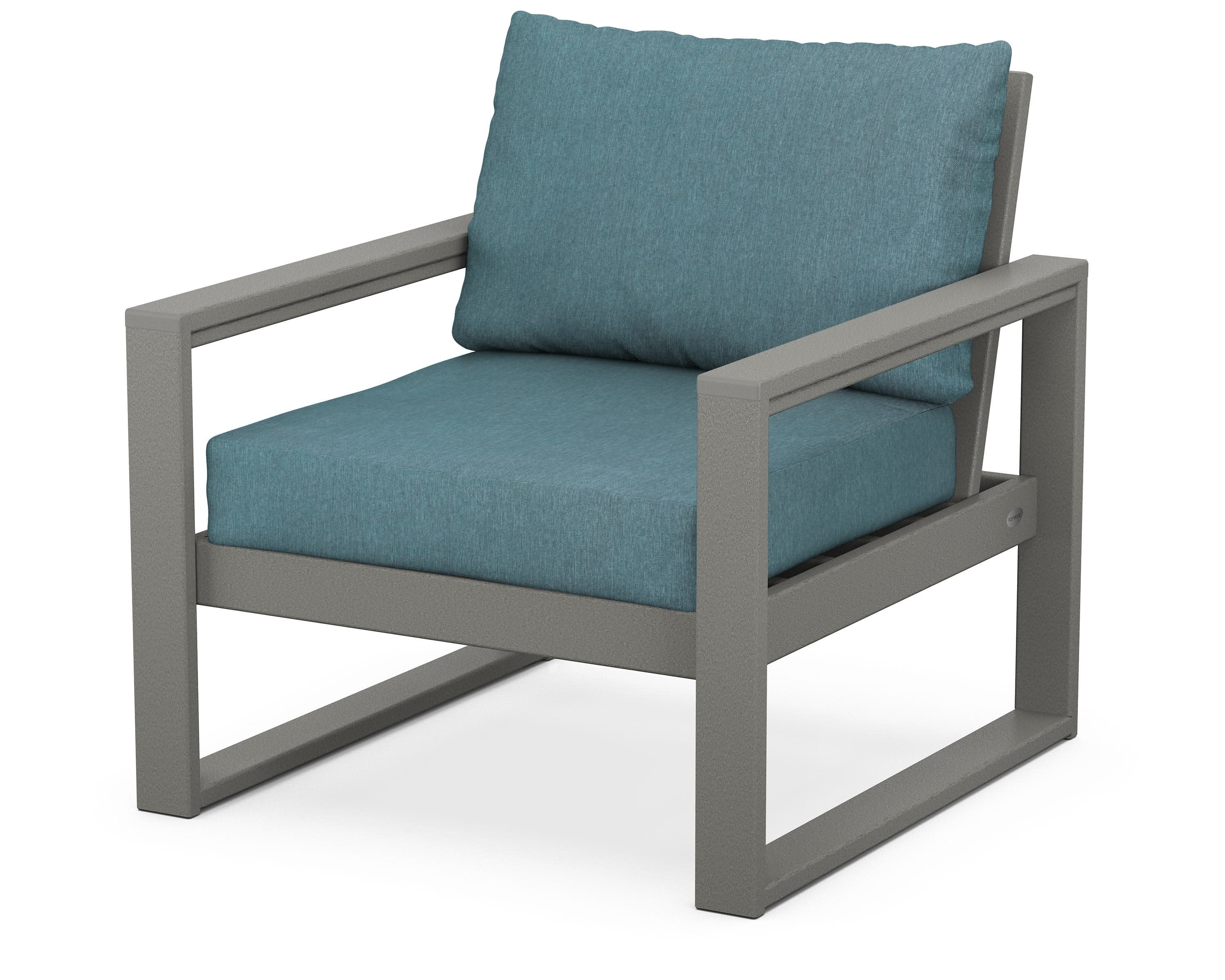 EDGE Club Chair in Slate Grey / Ocean Teal