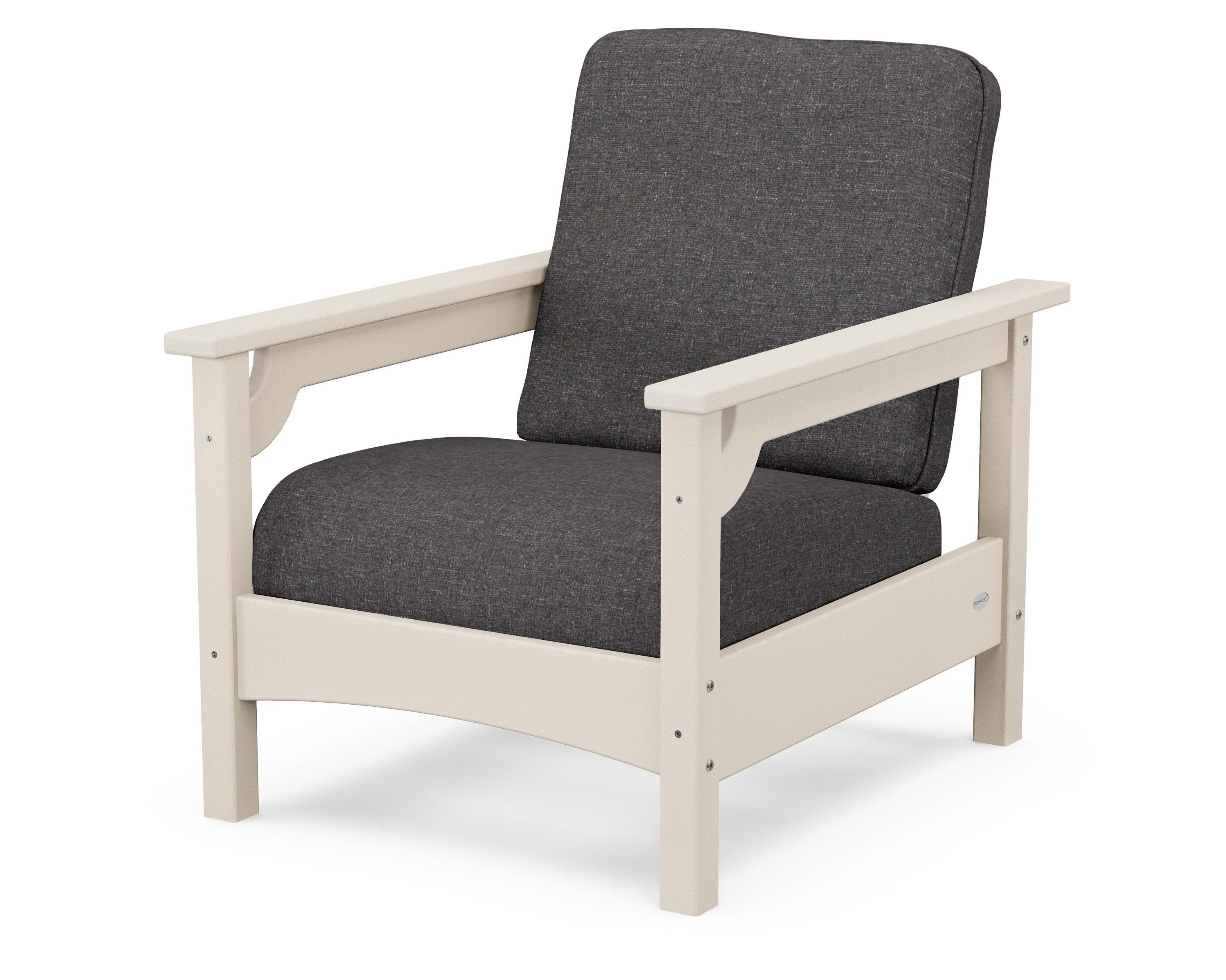 Club Chair in Sand / Ash Charcoal