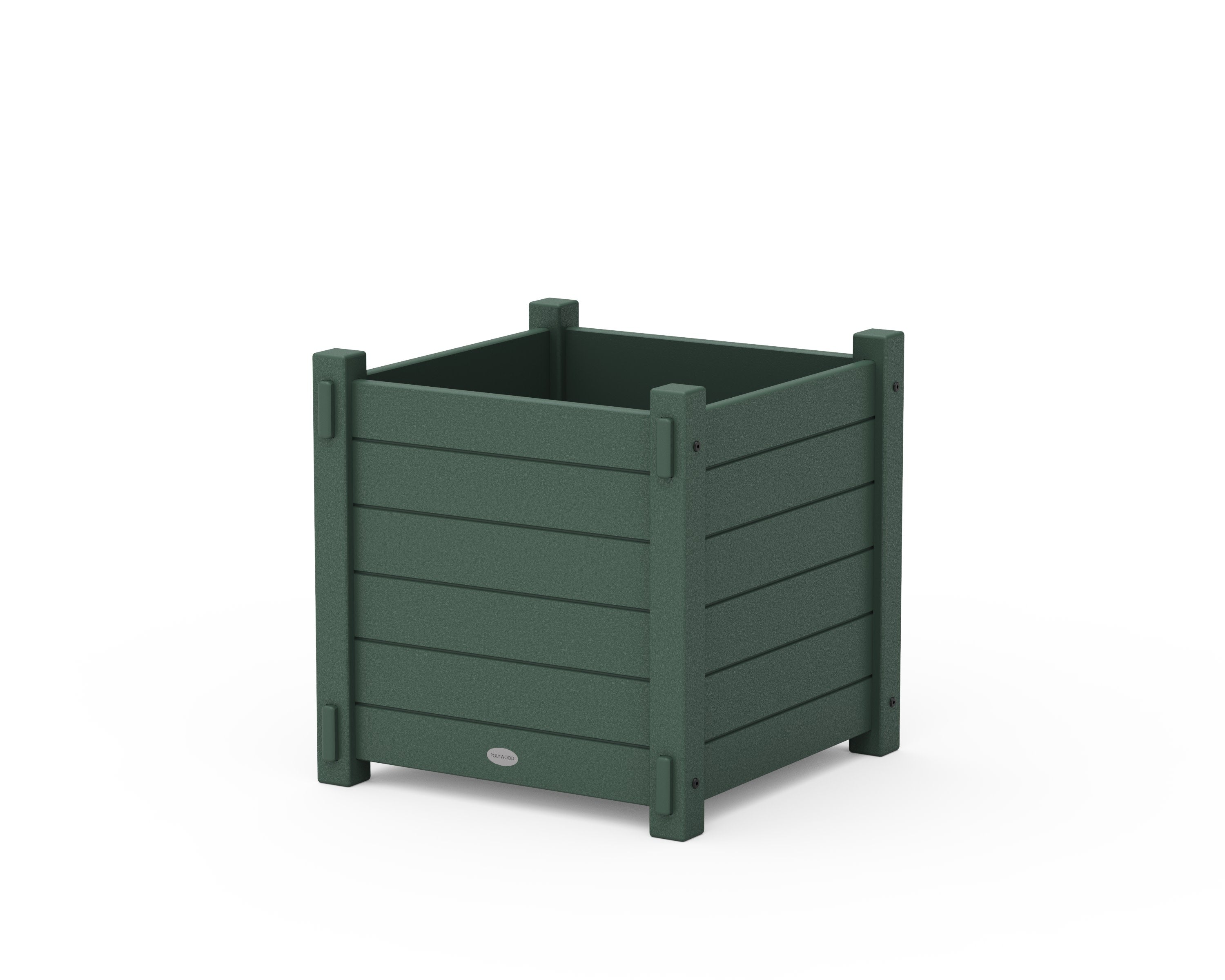 Nautical Large Square Planter Box in Green