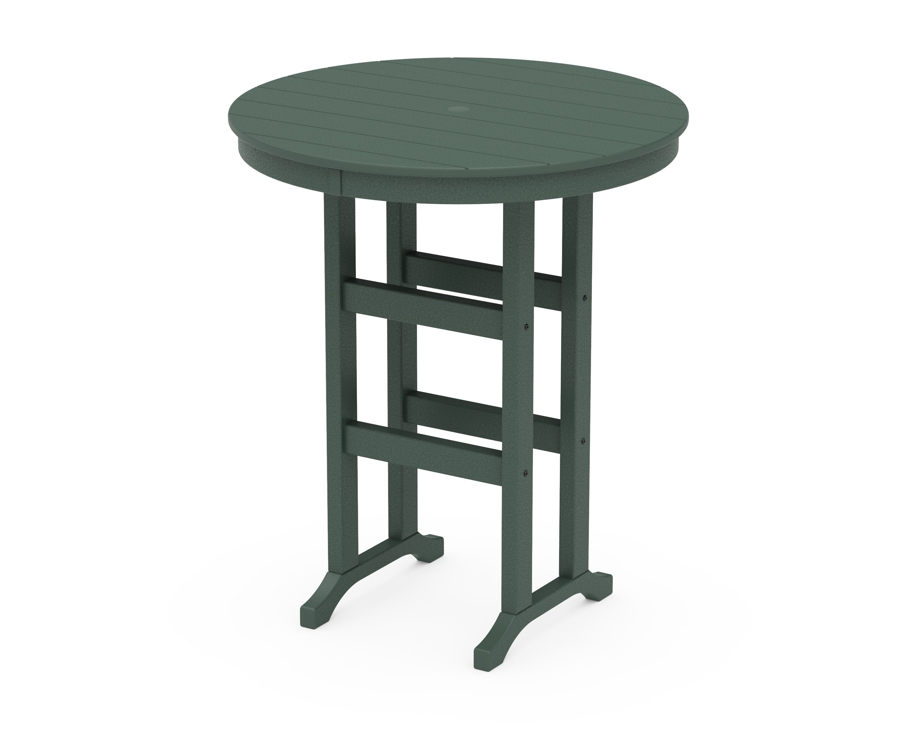 36" Round Farmhouse Bar Table in Green