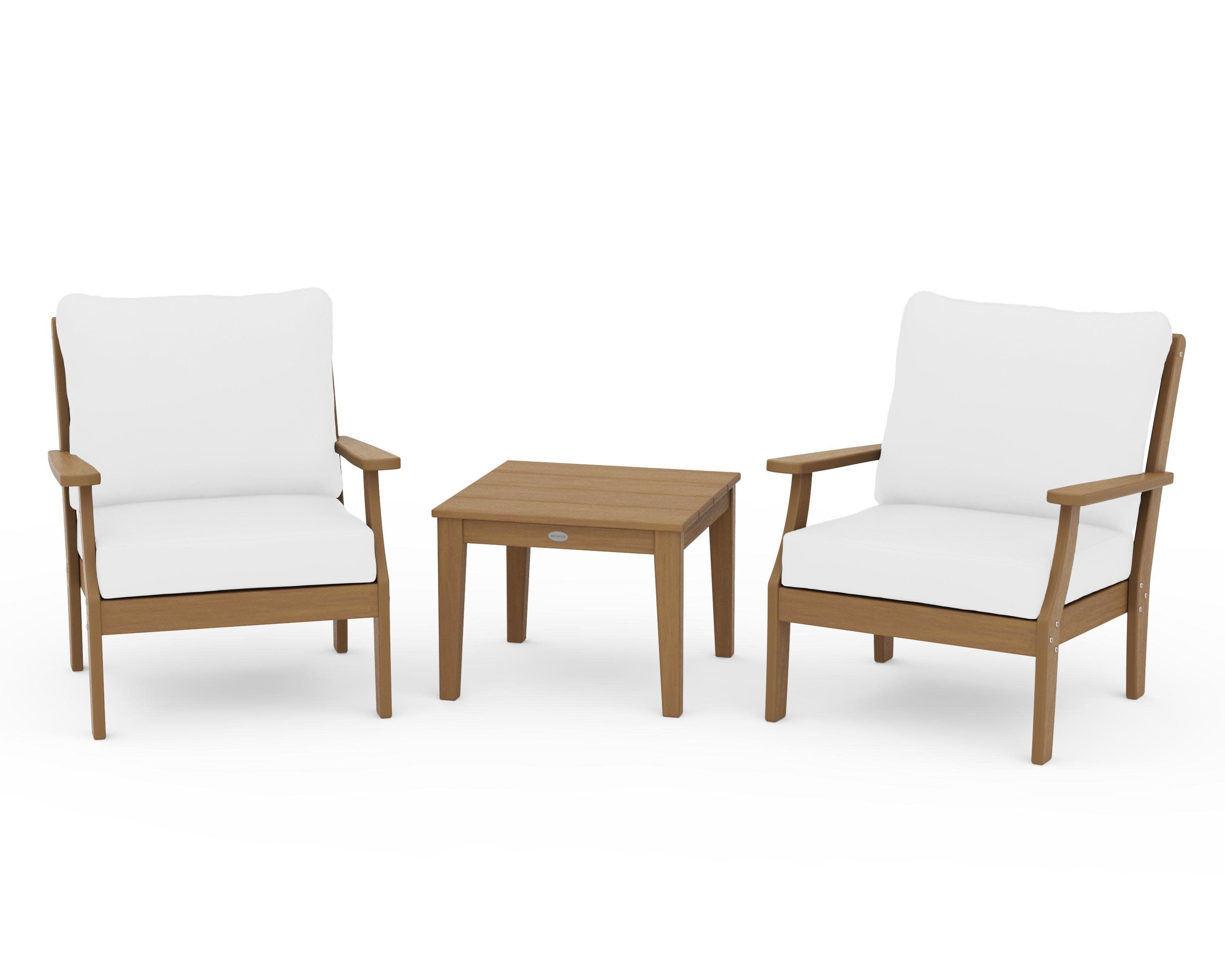 Braxton 3-Piece Deep Seating Set in Natural / Natural