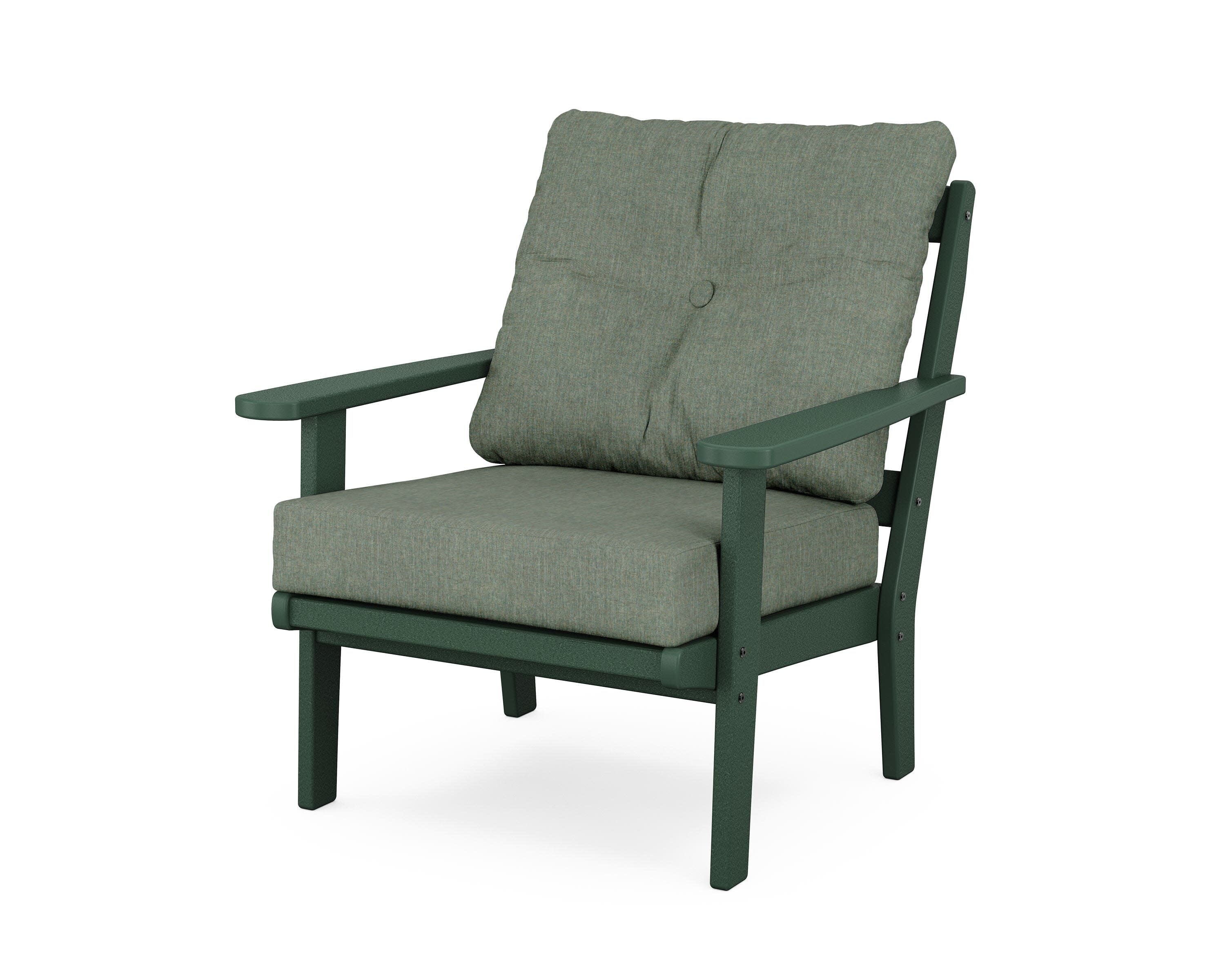Mission Deep Seating Chair in Green / Cast Sage