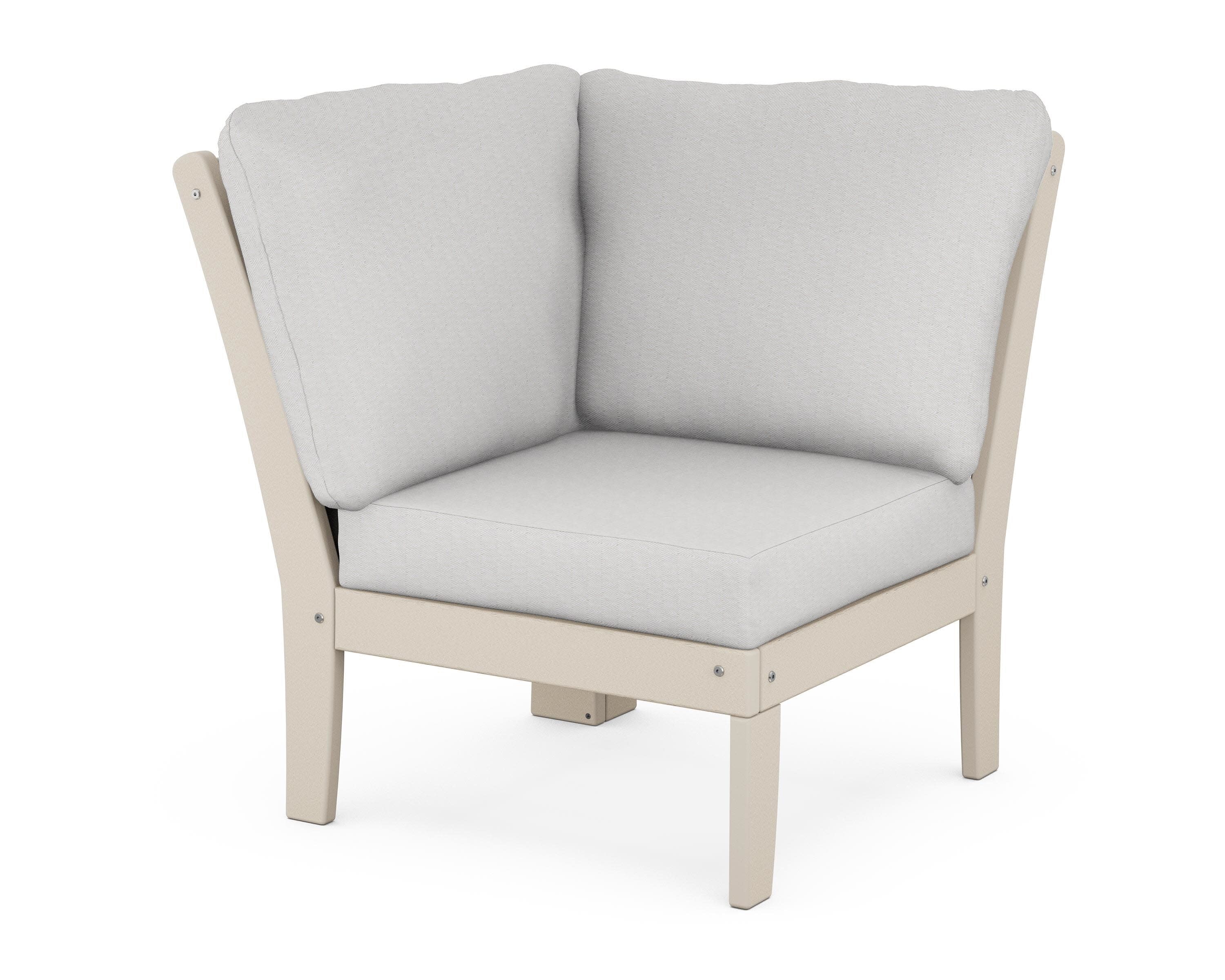 Braxton Modular Corner Chair in Sand / Diamond in the Rough