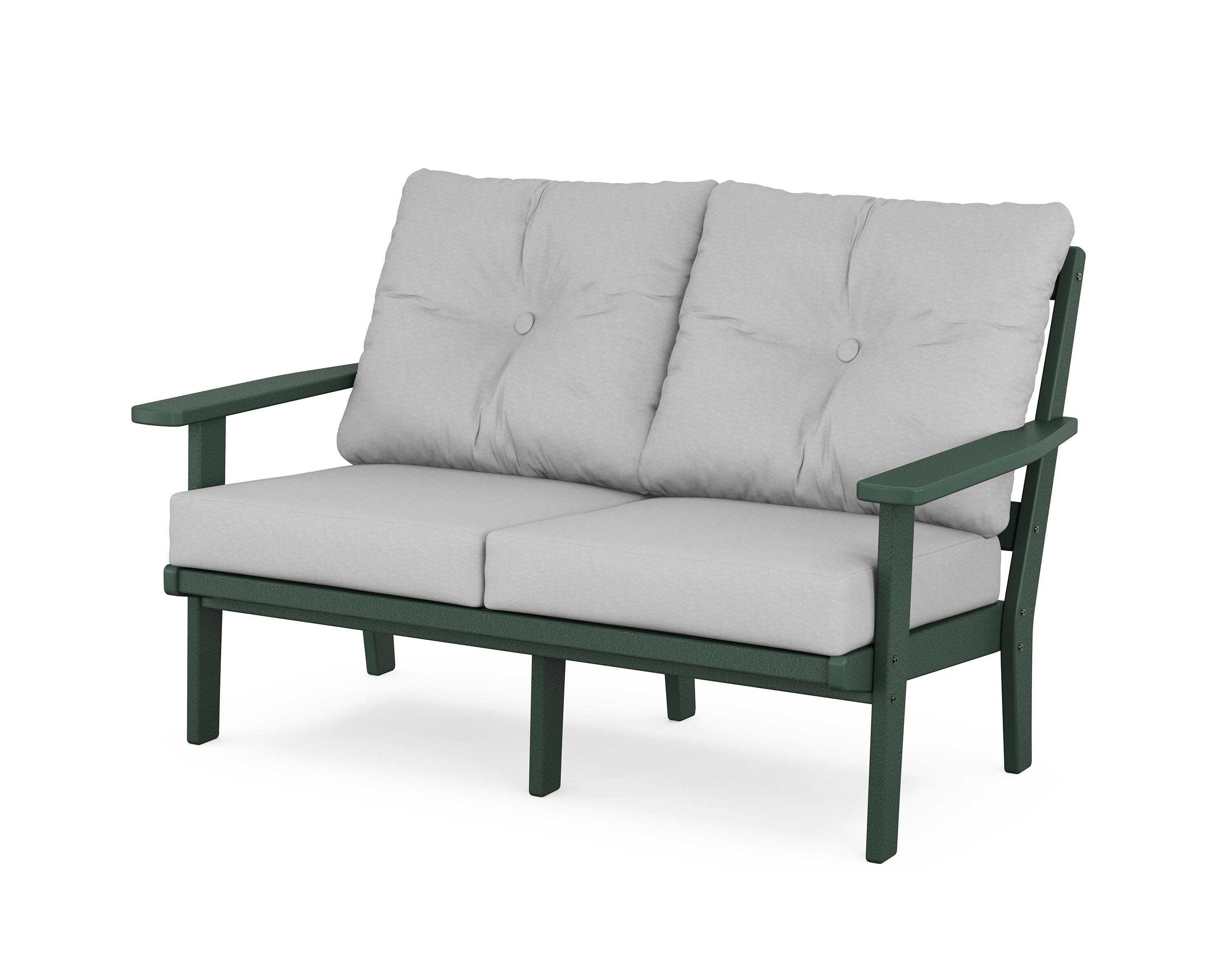Oxford Deep SeatingLoveseat in Green / Diamond in the Rough