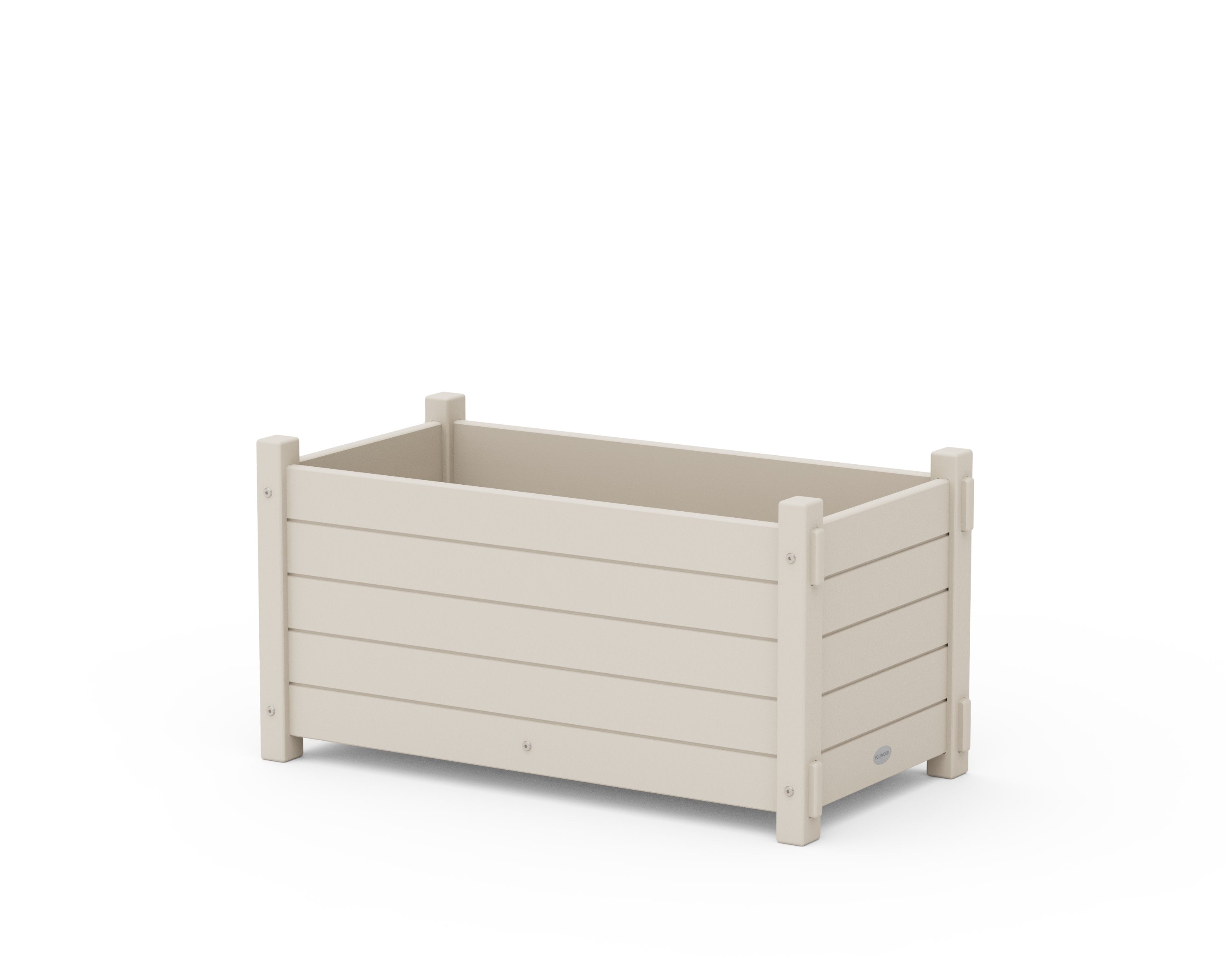 Nautical Rectangle Double Planter Box in Sand