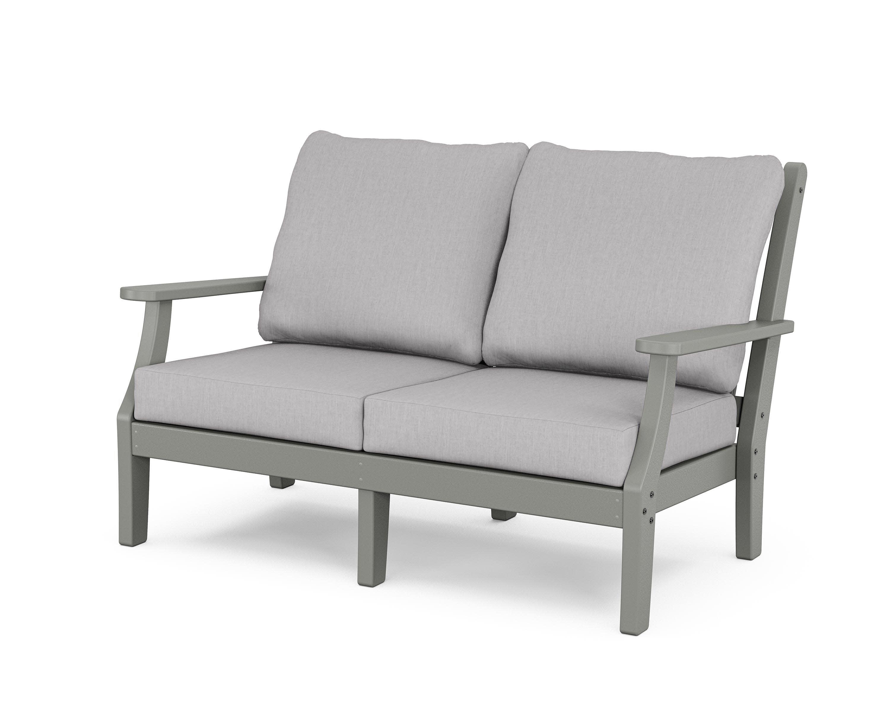 Wovendale Deep Seating Loveseat in Slate Grey / Granite