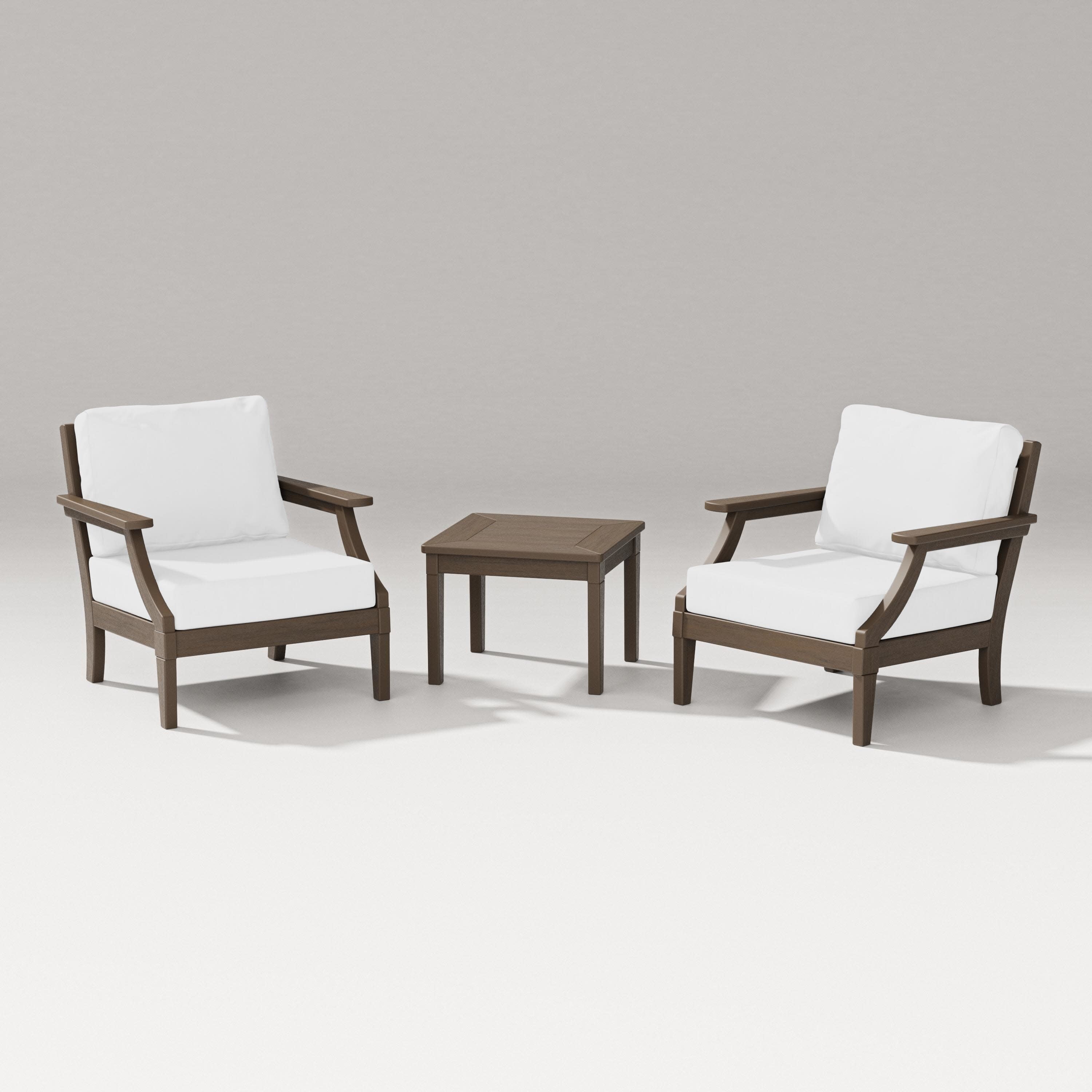 Estate 3-Piece Lounge Chair Set in Kona / Natural